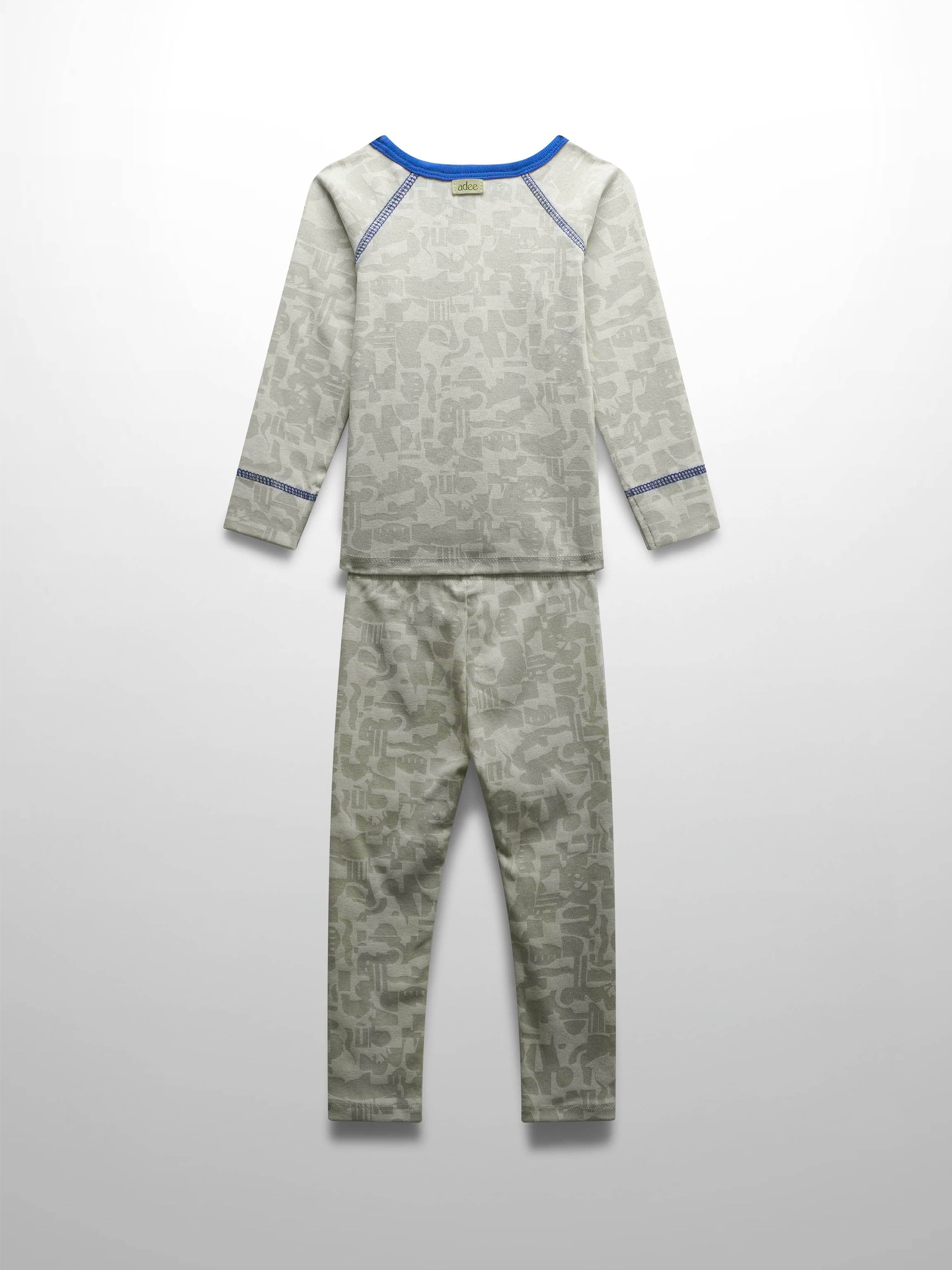 Abstract Pajamas-Blue