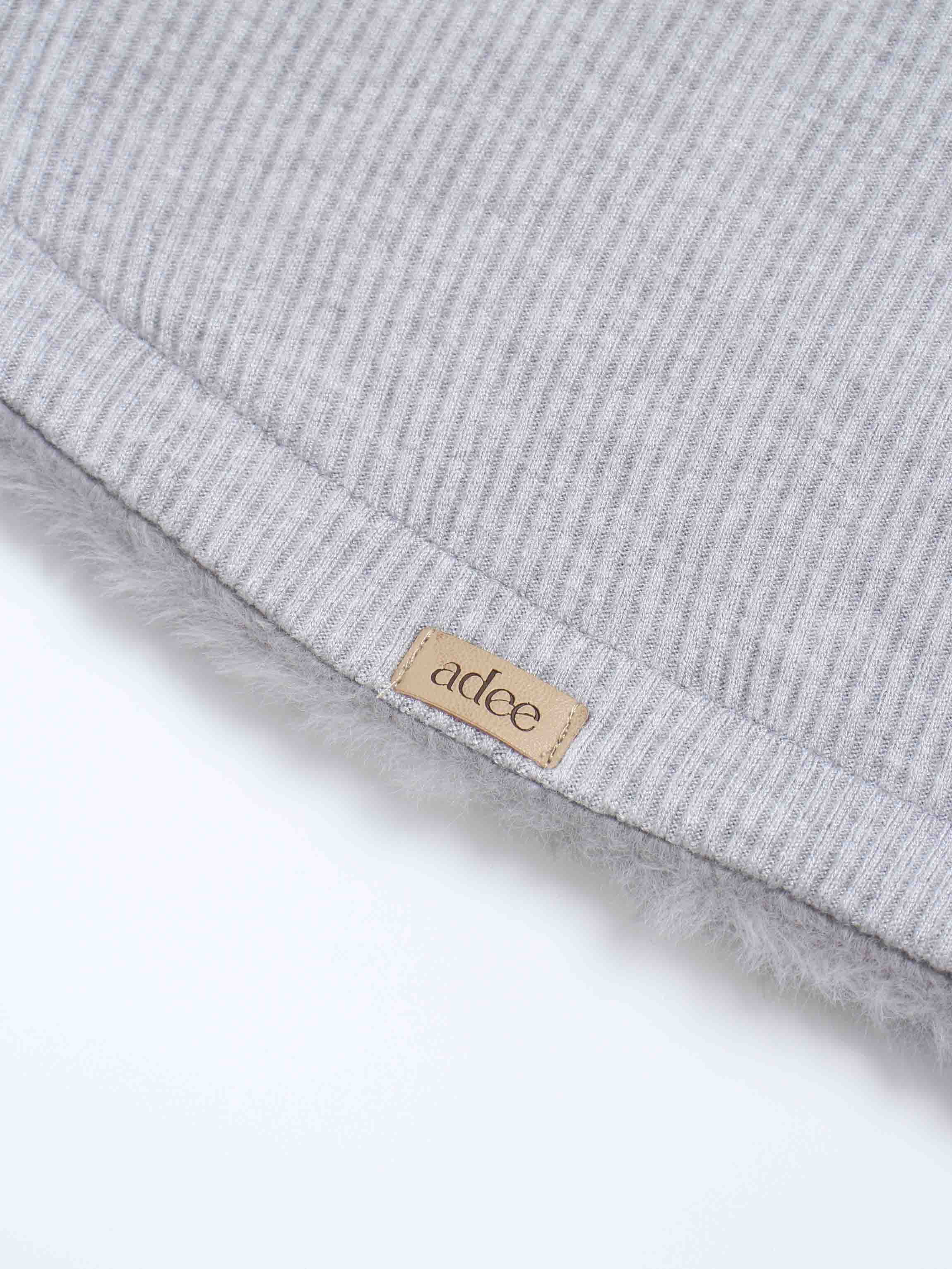 Plush Fur Blanket- Grey
