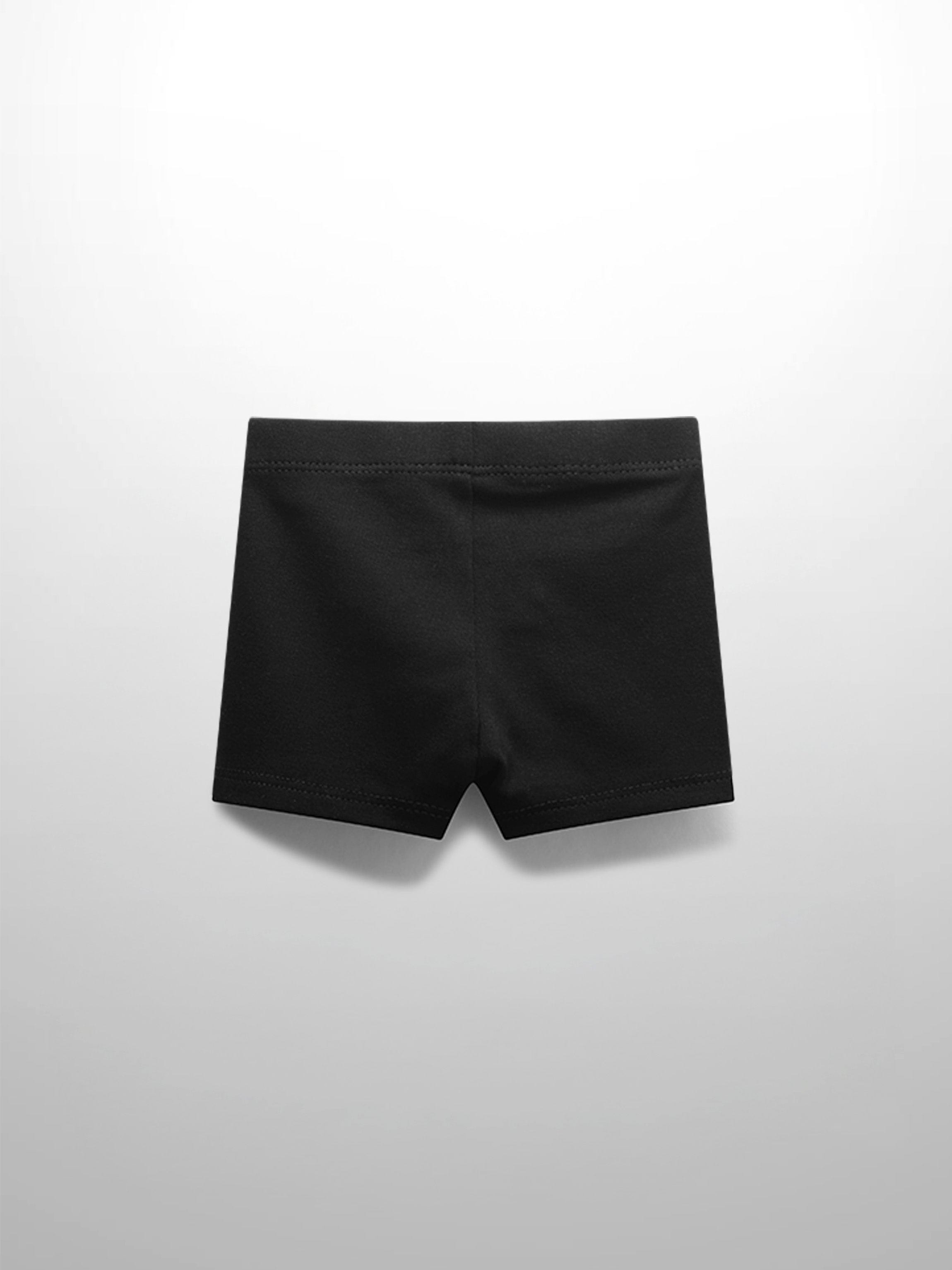 Biker Shorts Non Ribbed-Black