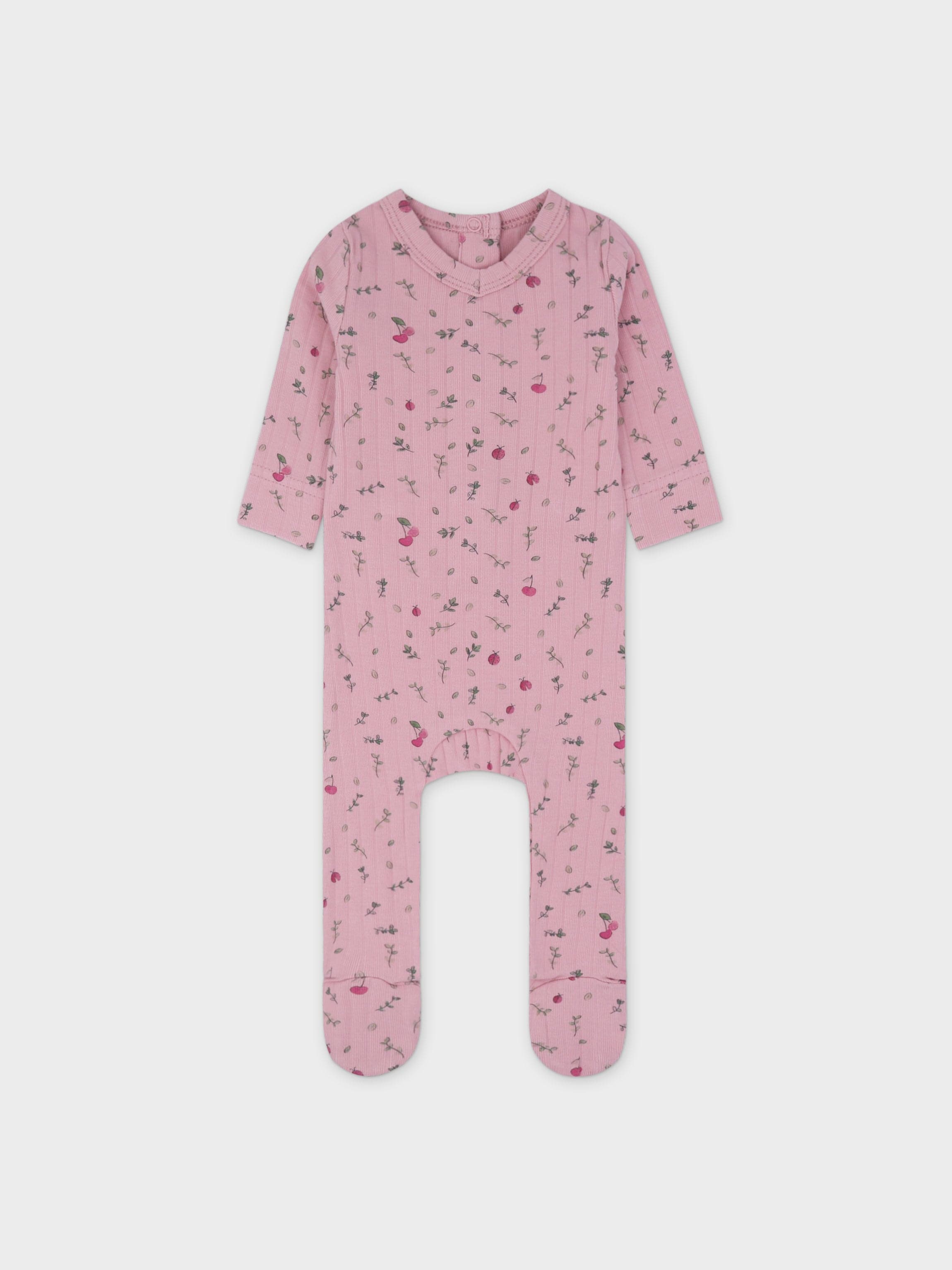 Mini berry Stretchy, Beanie and Bib-Pink