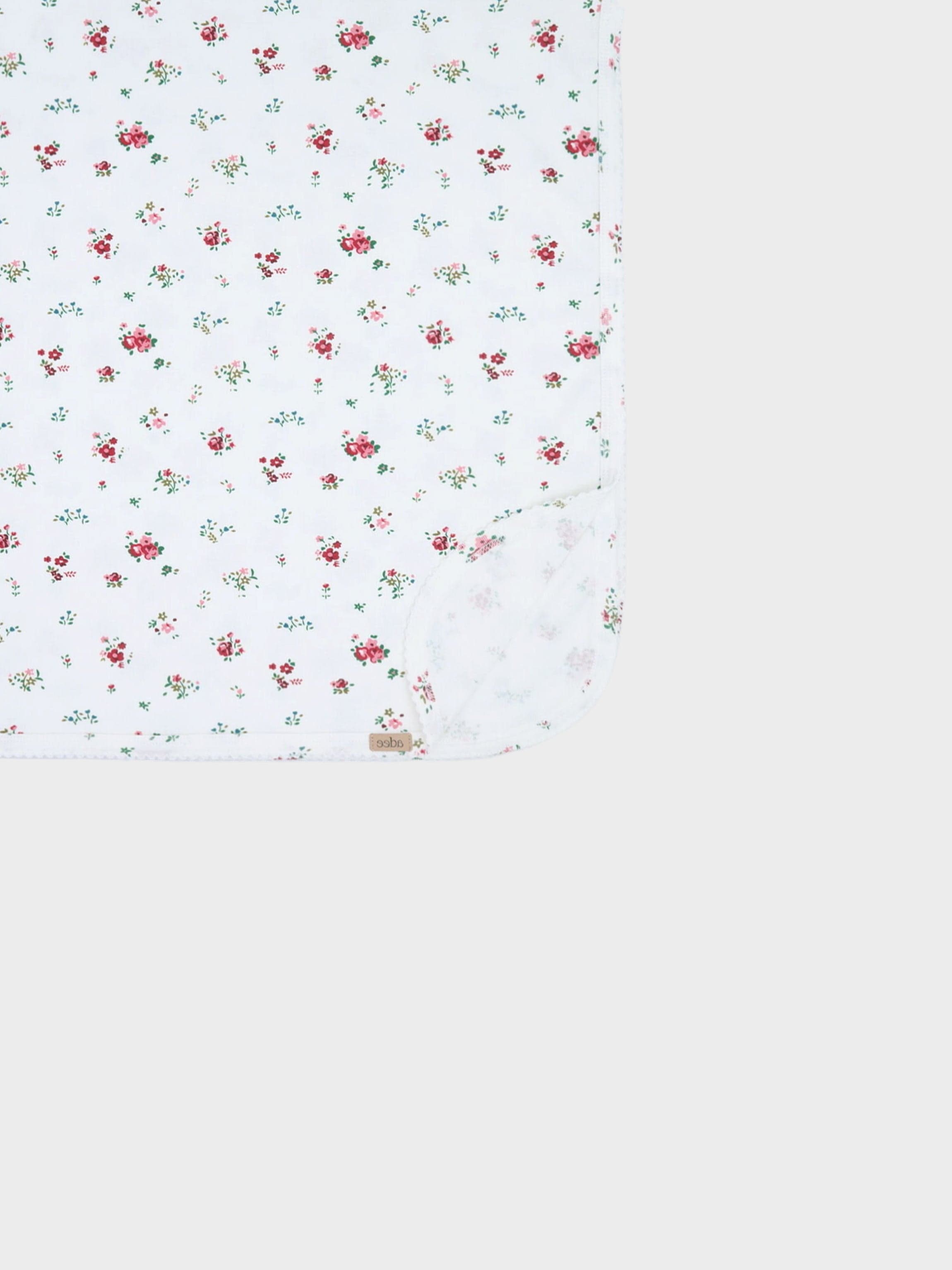 Freesia Flower- Blanket- Red