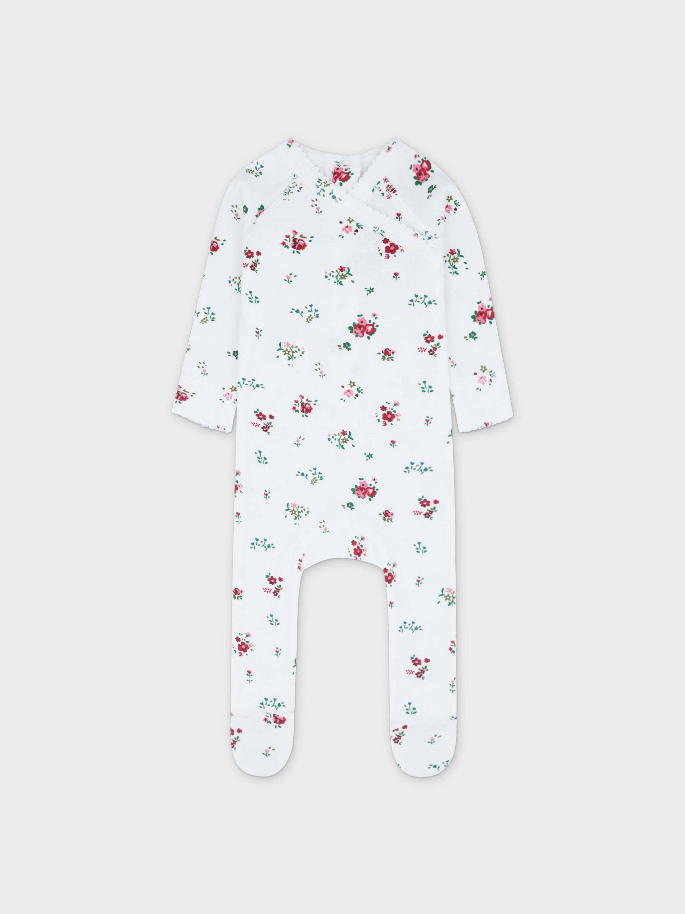 Freesia Flower Stretchy, Bonnet & Bib- Red