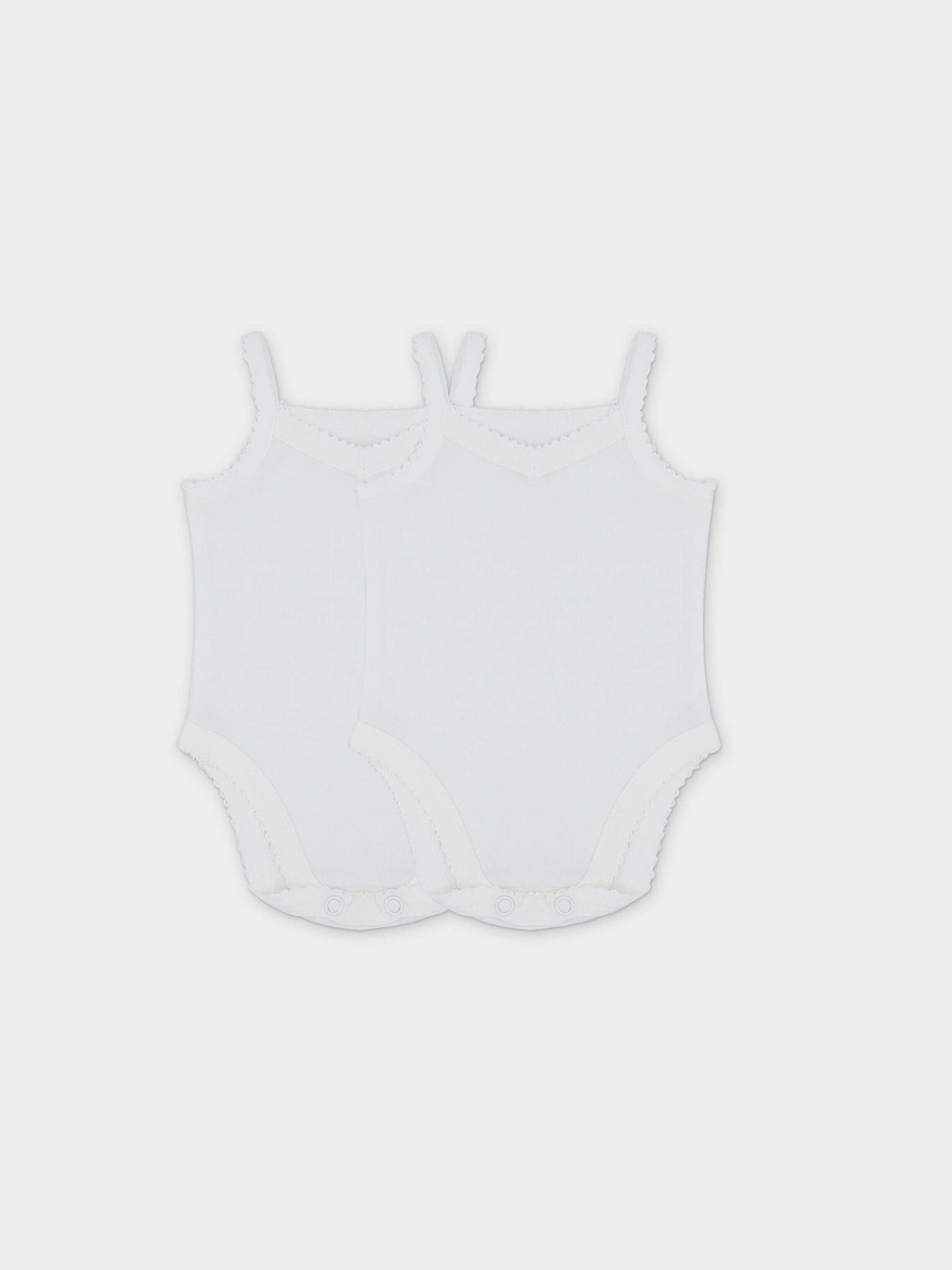 V-Neck Undershirt With Lace - 3 Pack