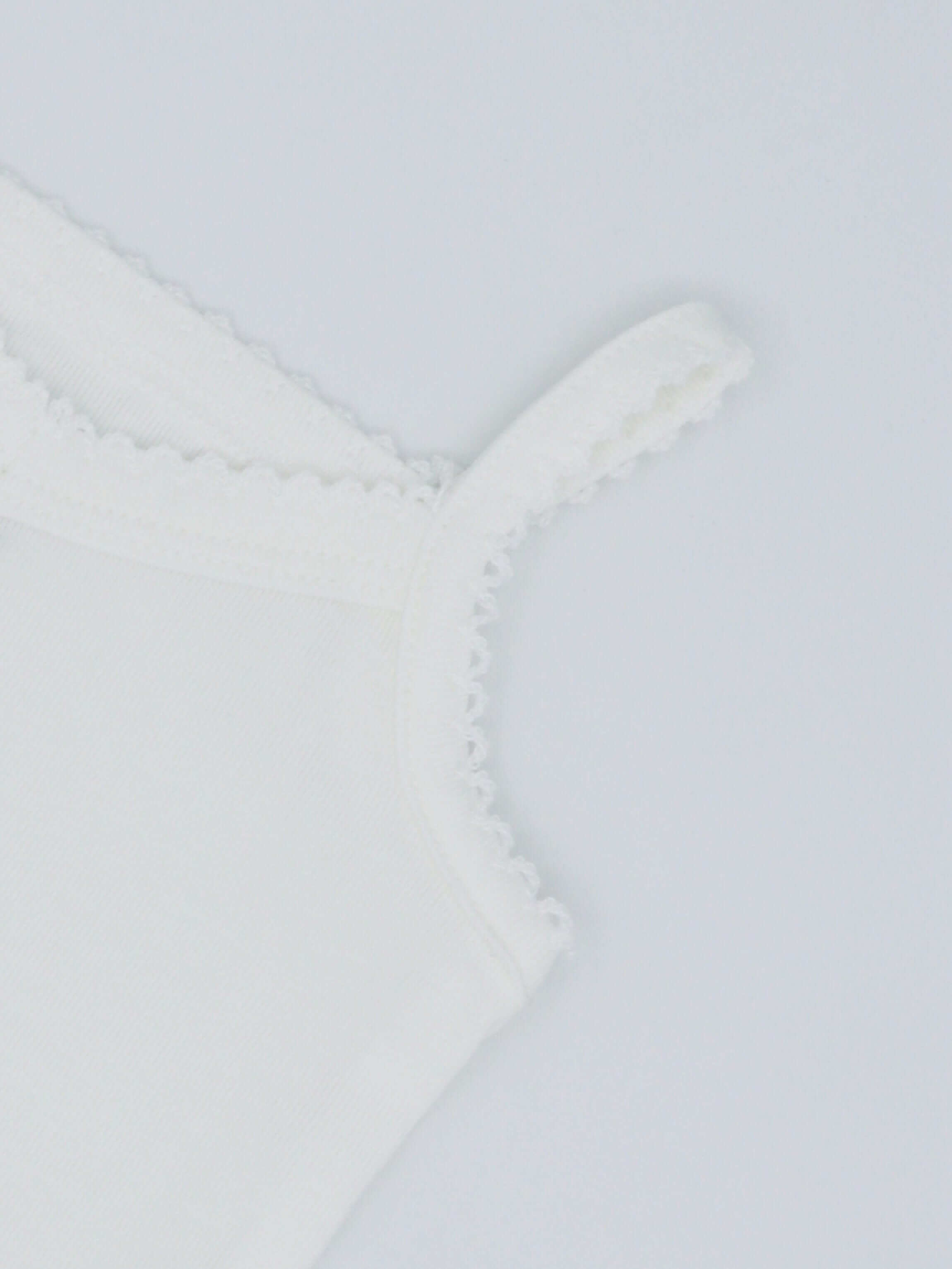 V-Neck Undershirt With Lace - 3 Pack