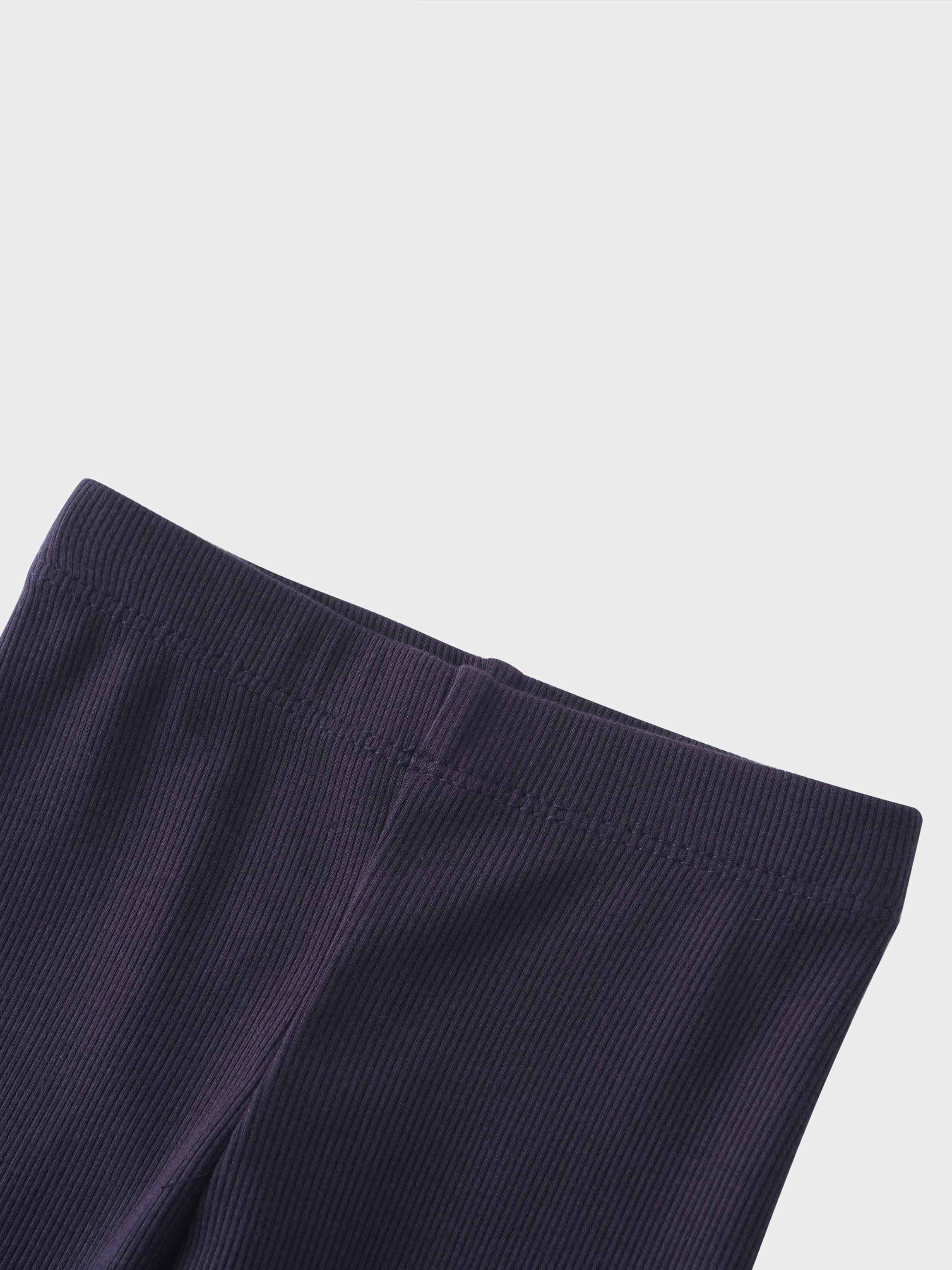 Crossover Thin Ribbed Pajama - Navy