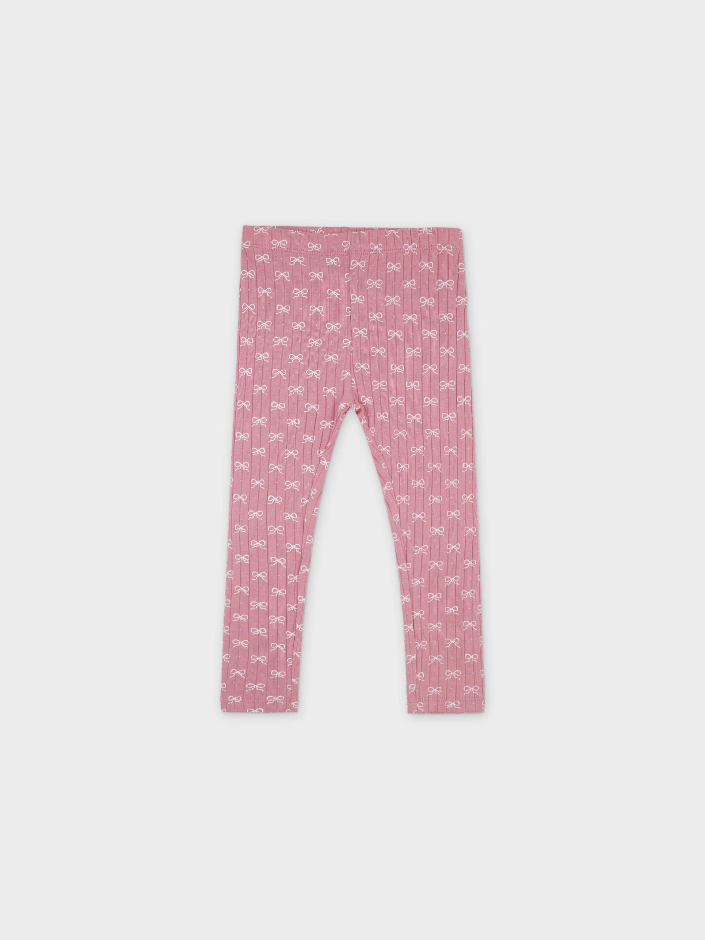 Girls pajamas with bow print