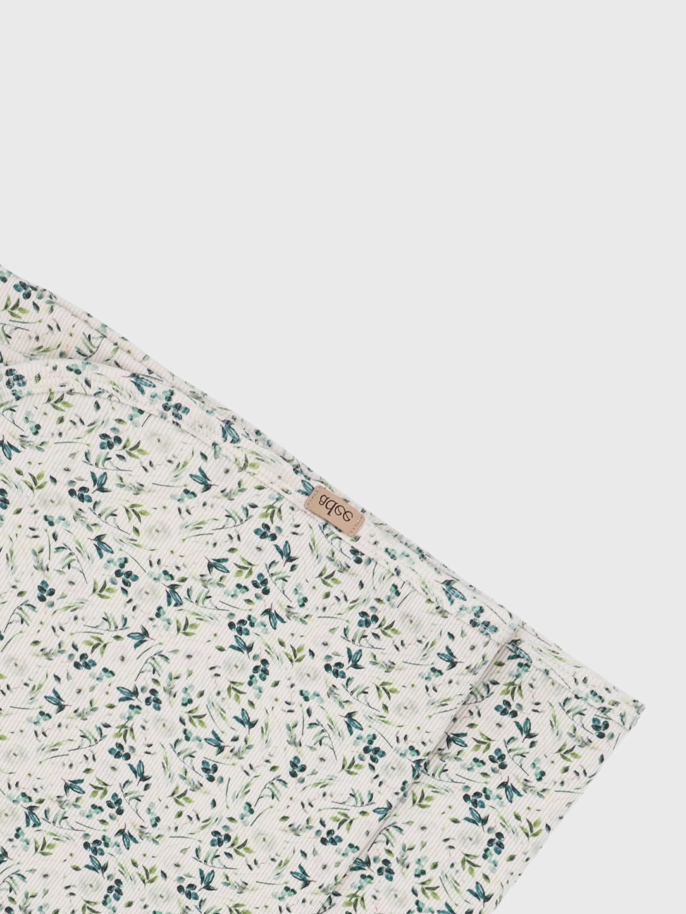 Teal Leaves- Blanket