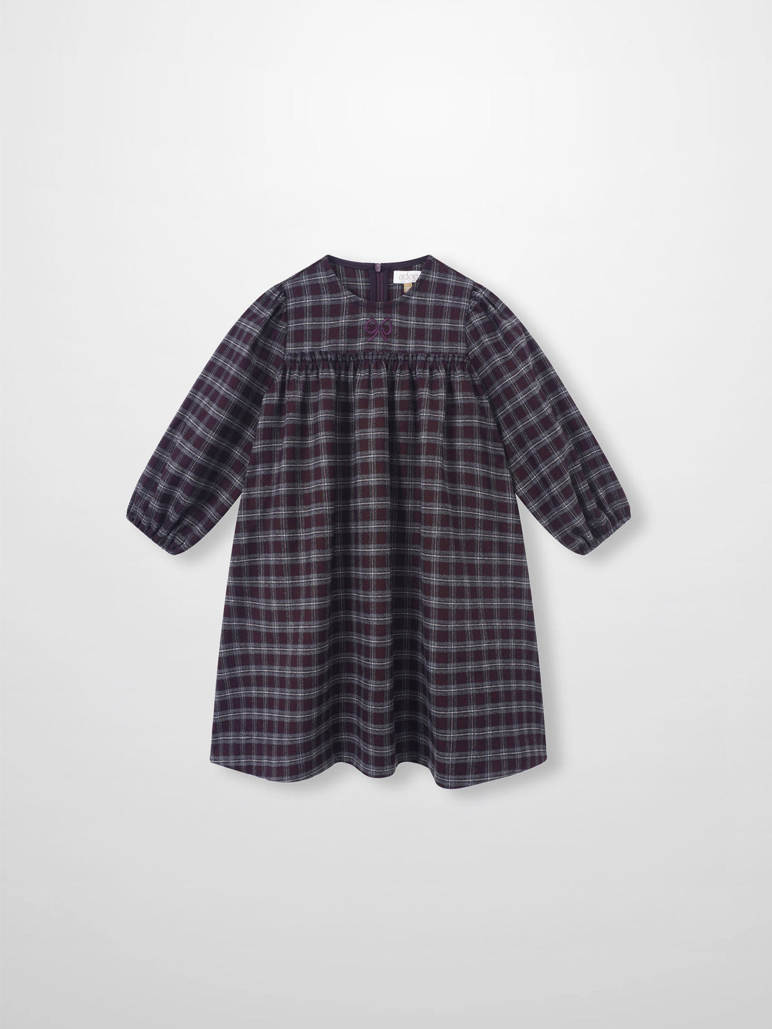 Adee burgundy plaid girls&