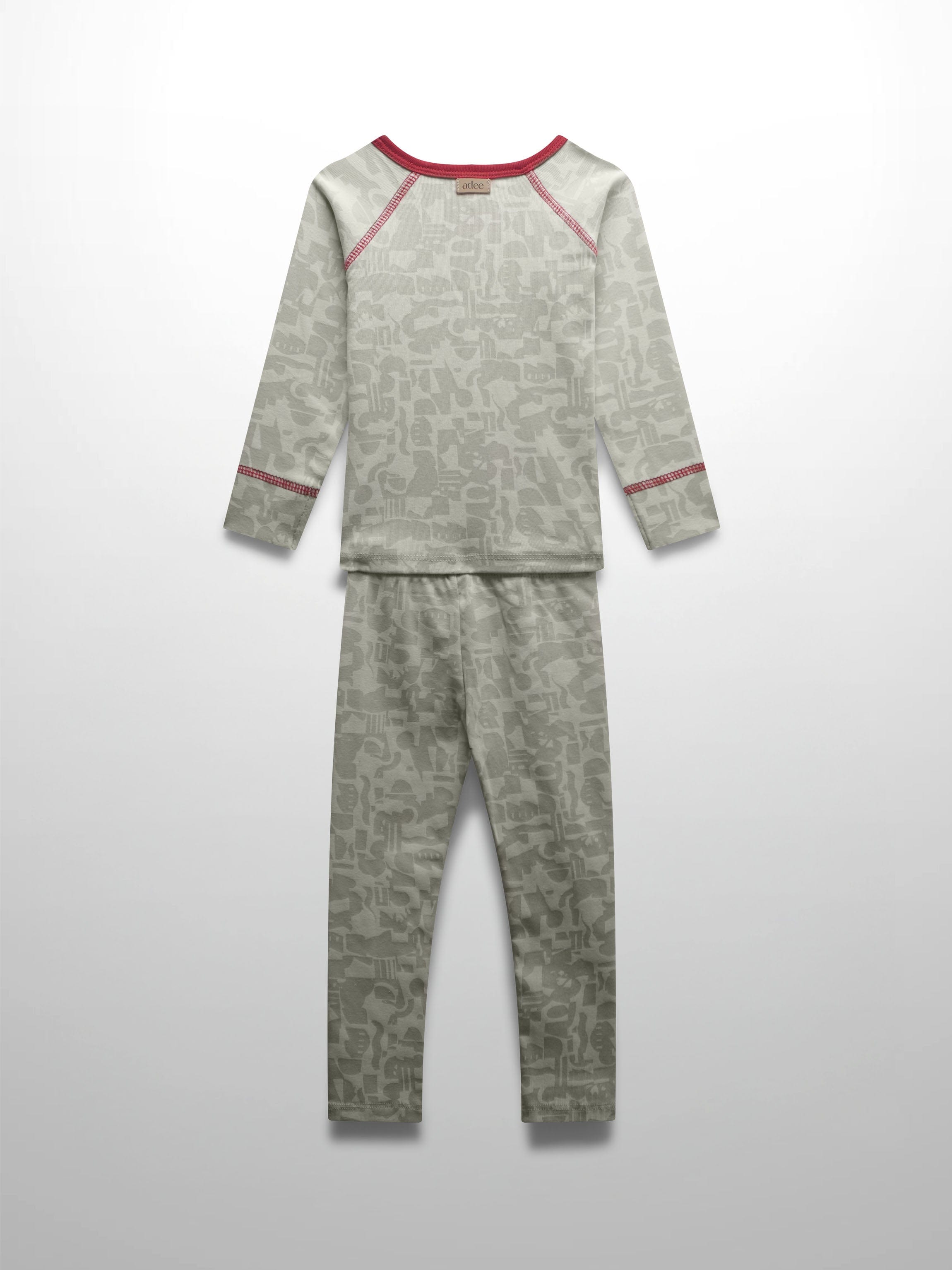 Abstract Pajamas-Red