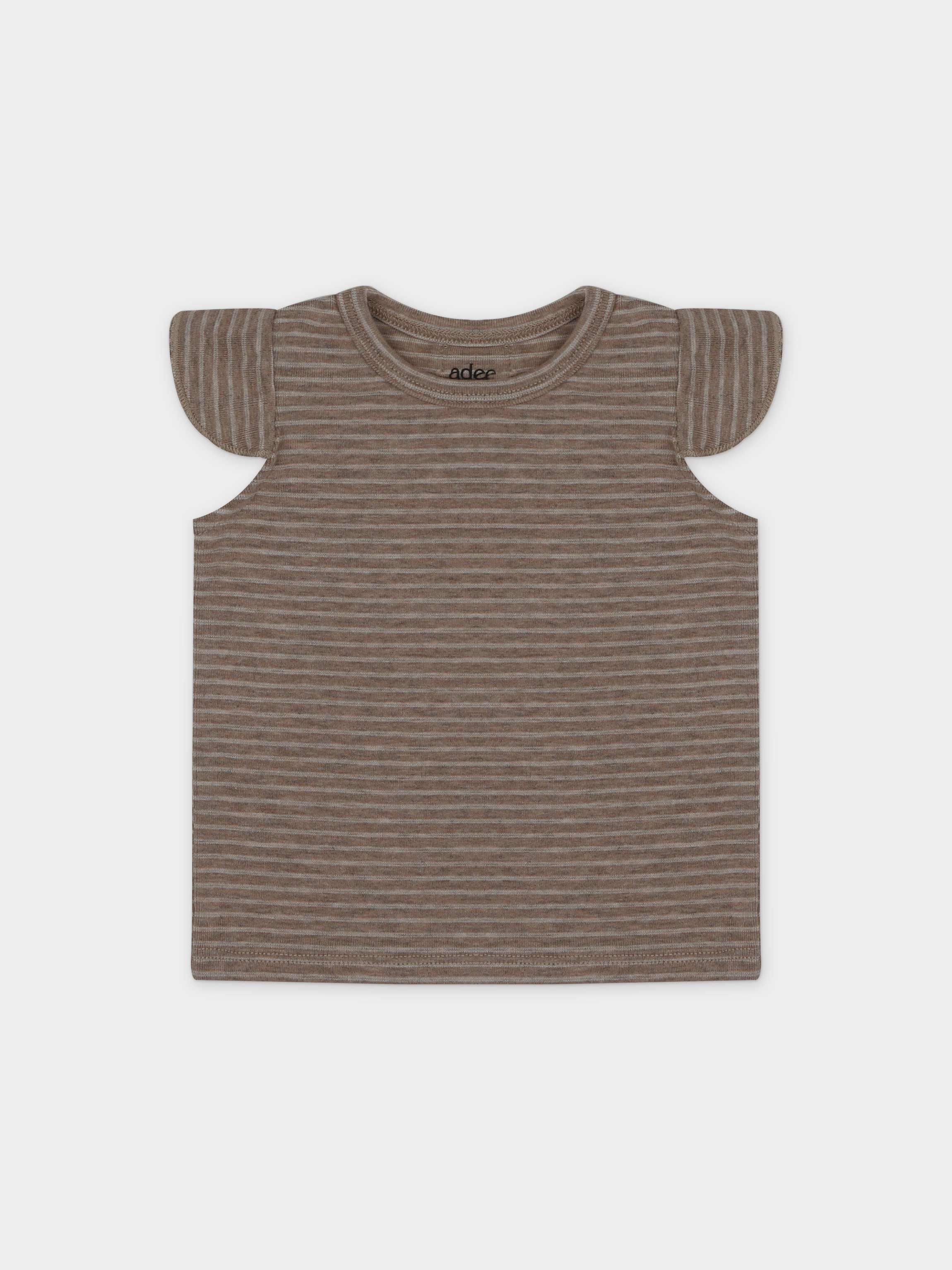 Tank Set with Ruffles-Heathered Tan
