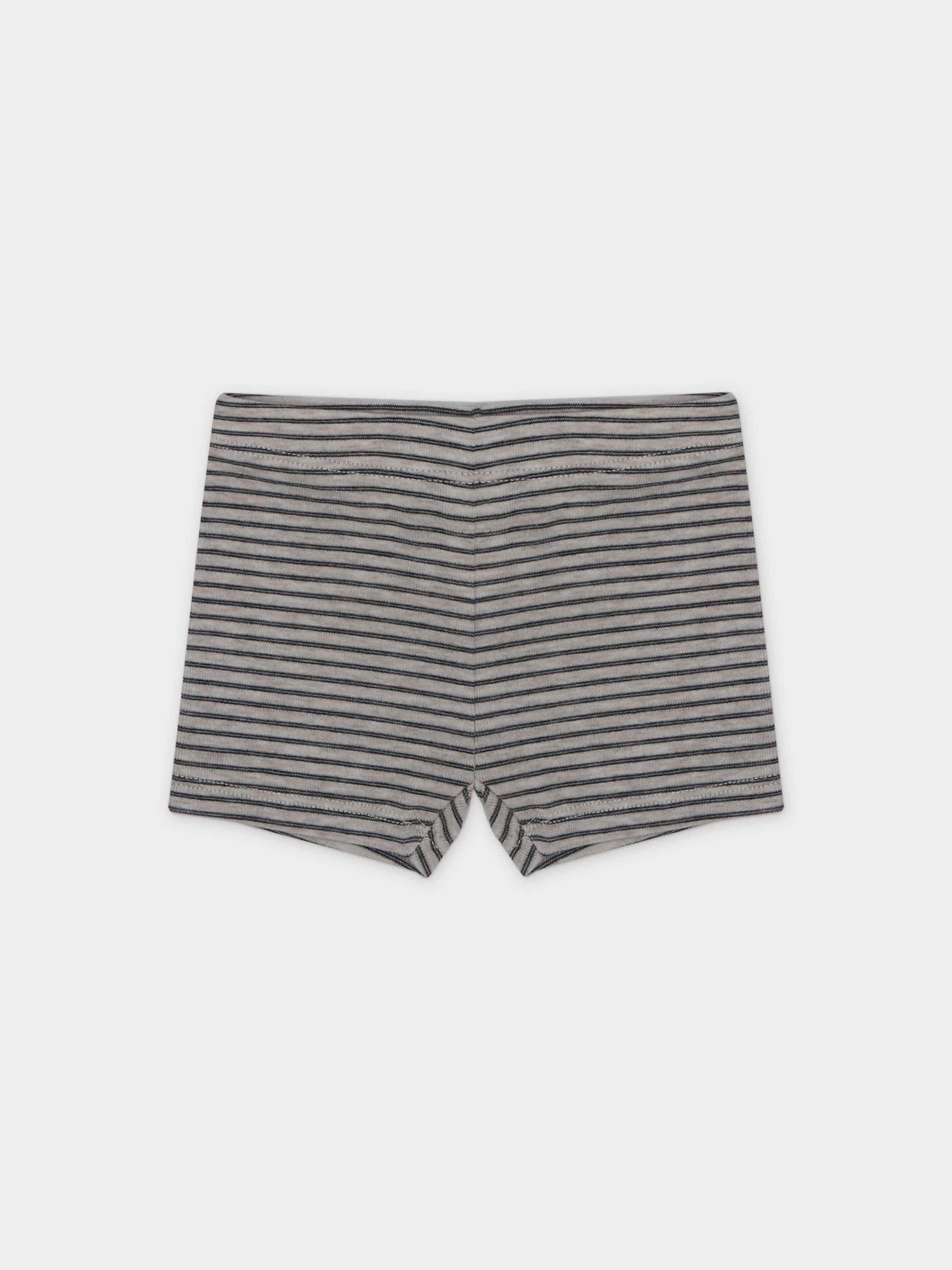 Tank Set with Ruffles-Tan & Black Stripe
