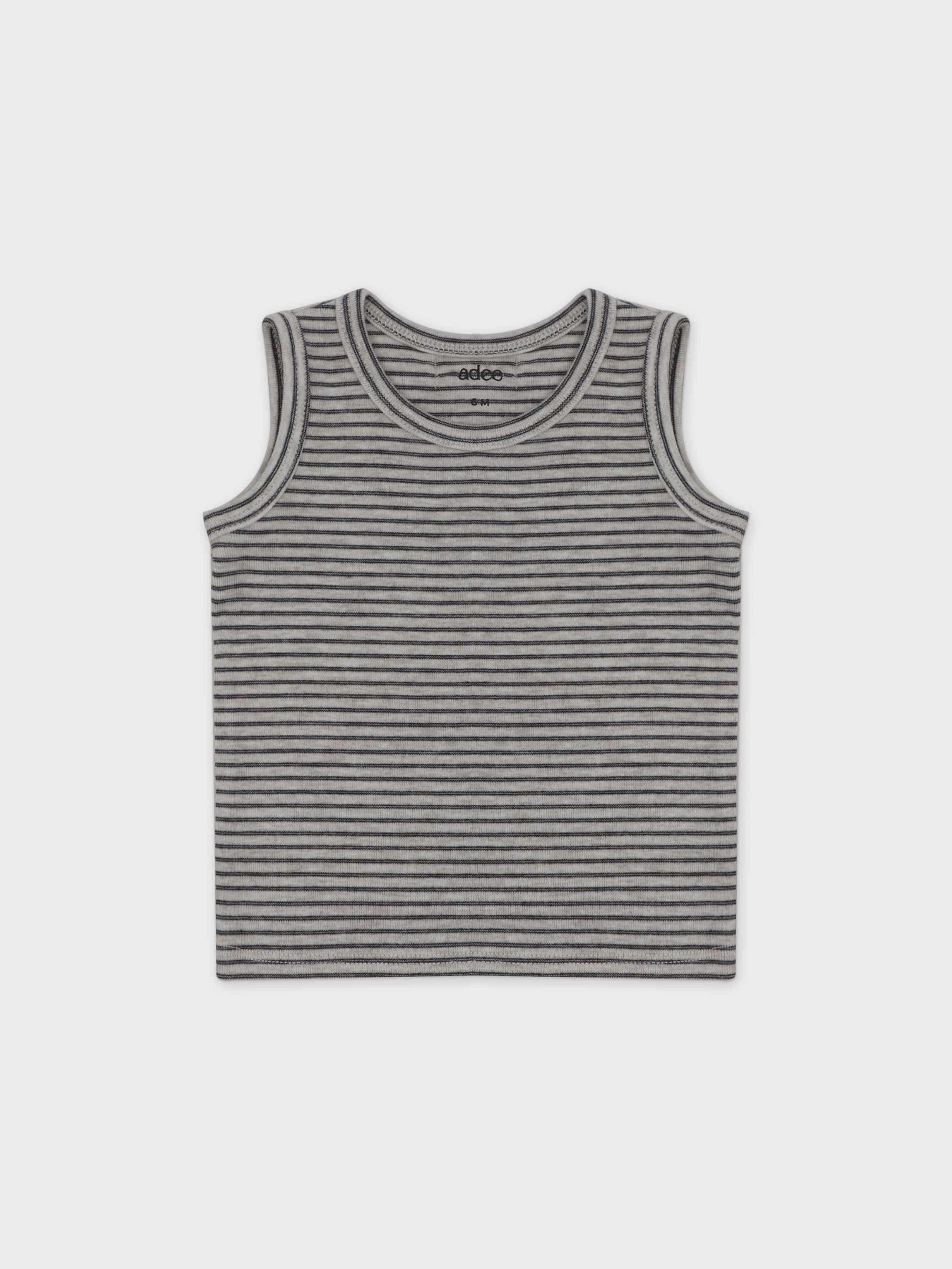 Tank Set-Tan & Black Stripe