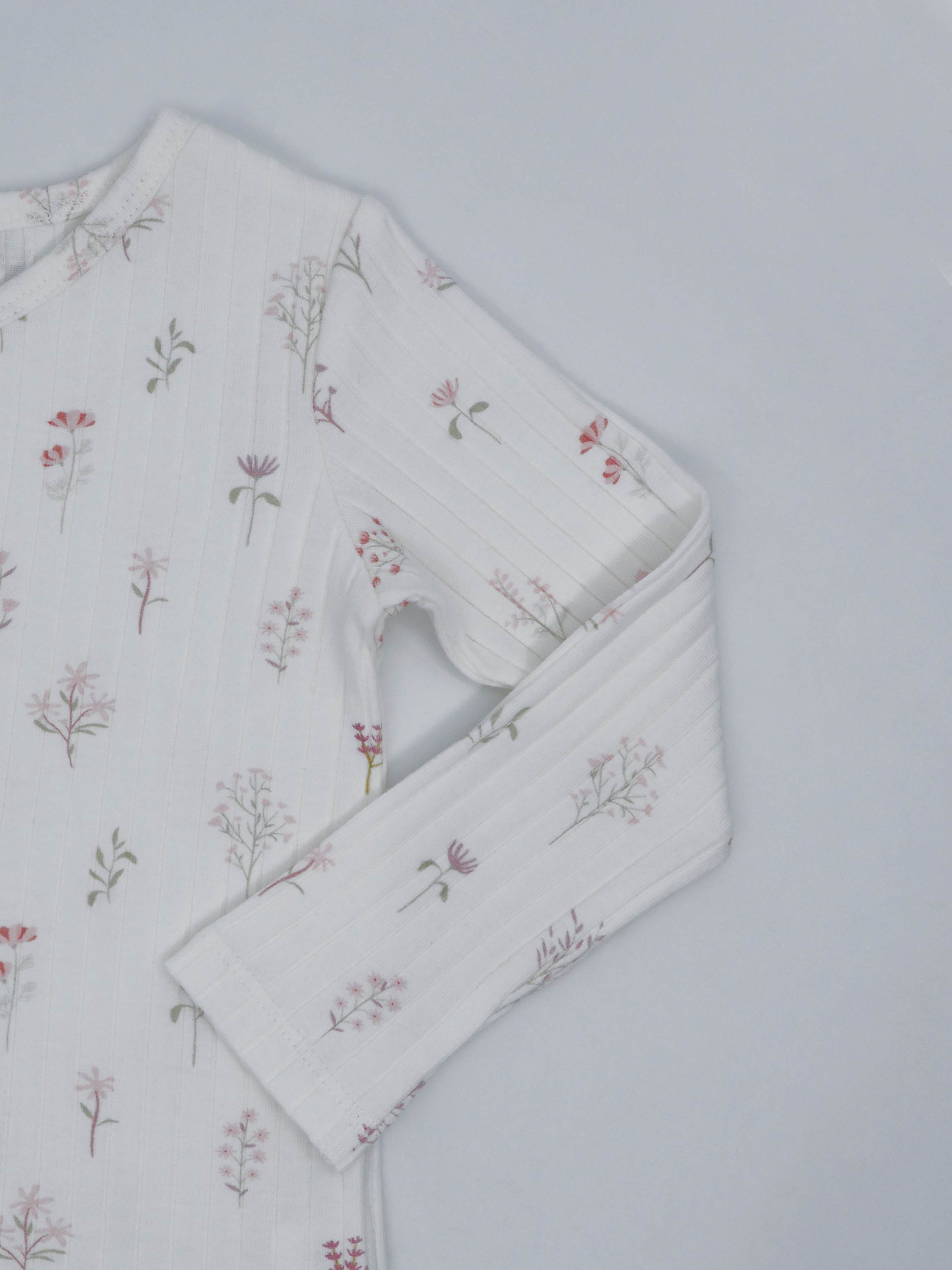 Girls pajamas with floral design