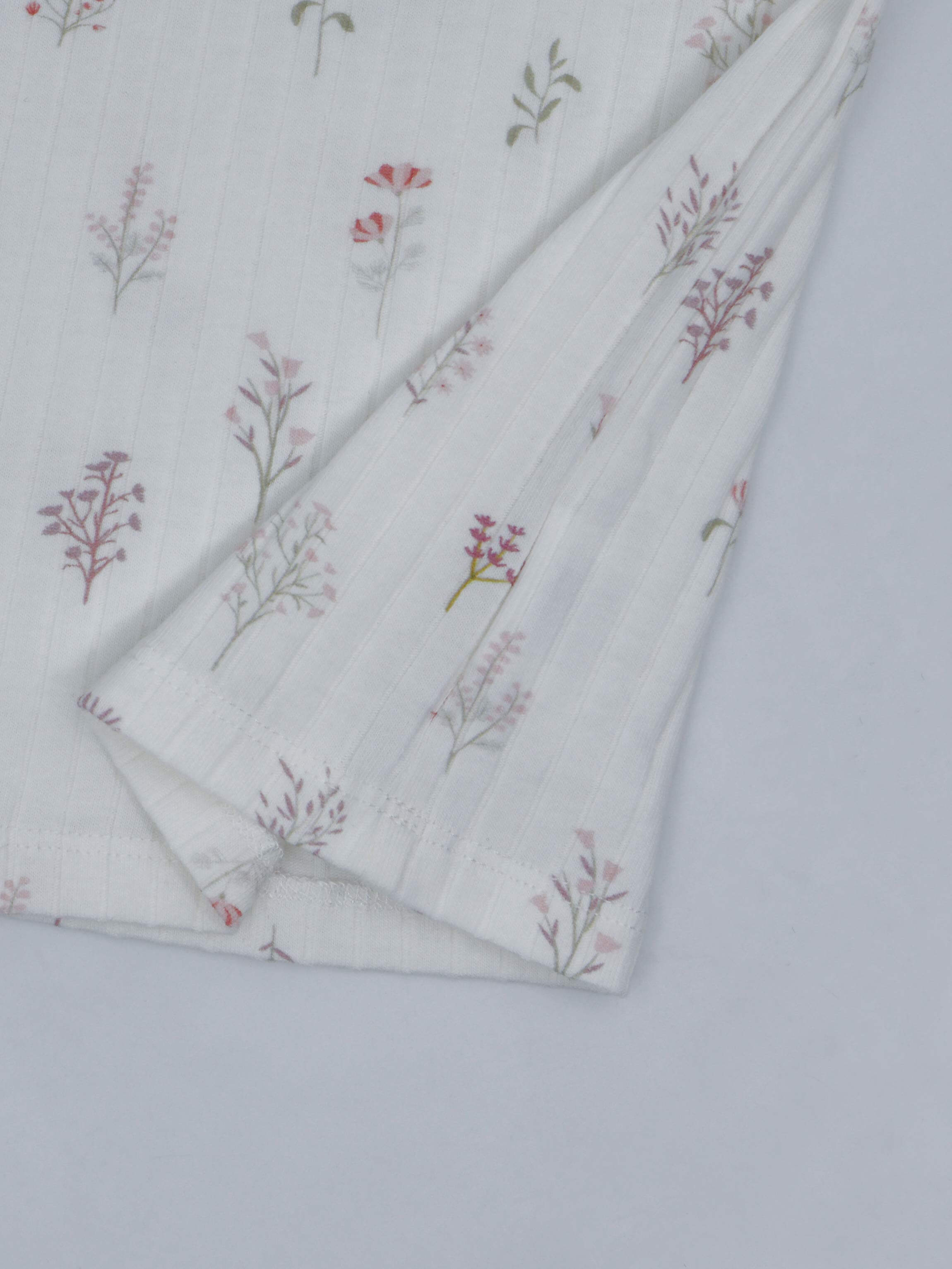 Toddler girls pajamas floral design