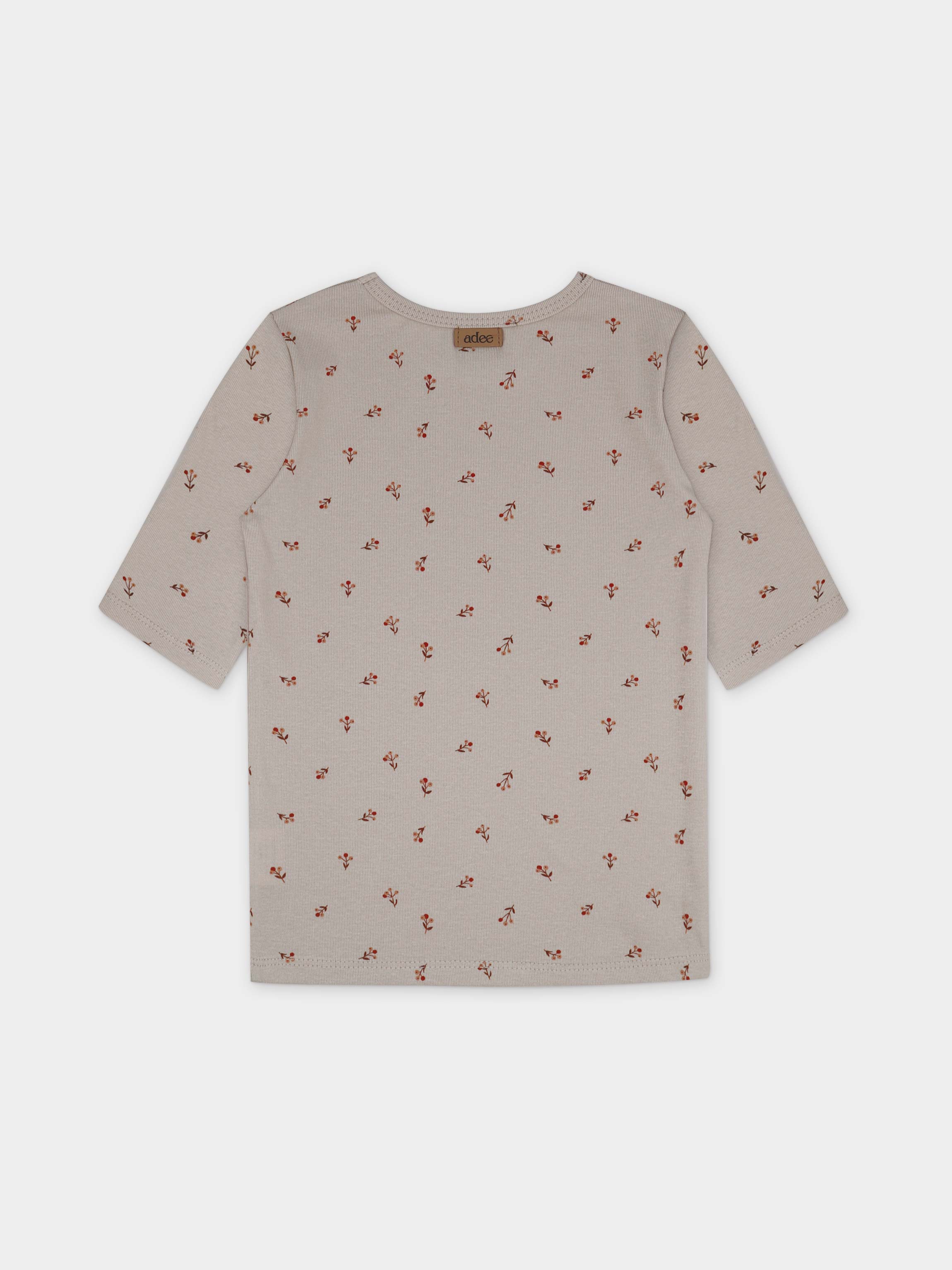 Baby Buds Short Sleeve Shirt & Skirt-Red