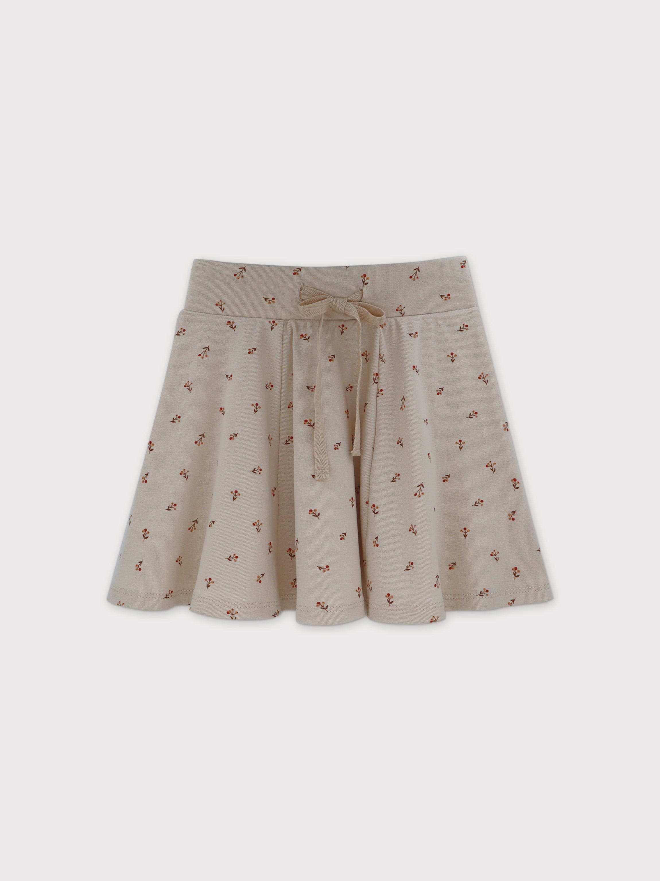 Baby Buds Short Sleeve Shirt & Skirt-Red