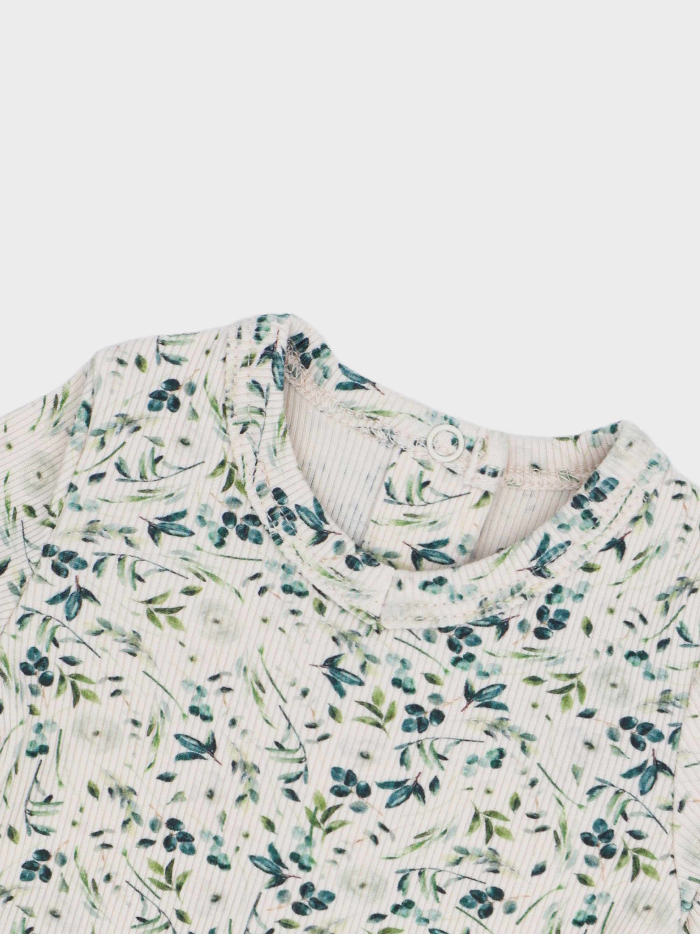 Teal Leaves- Stretchy & Beanie