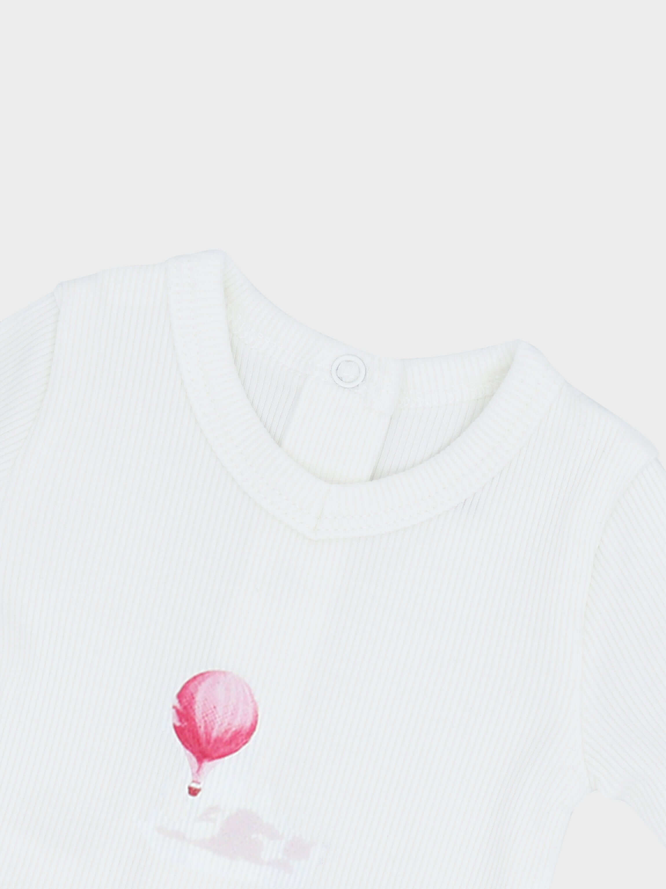 Pink Baby Jumpsuit with balloon