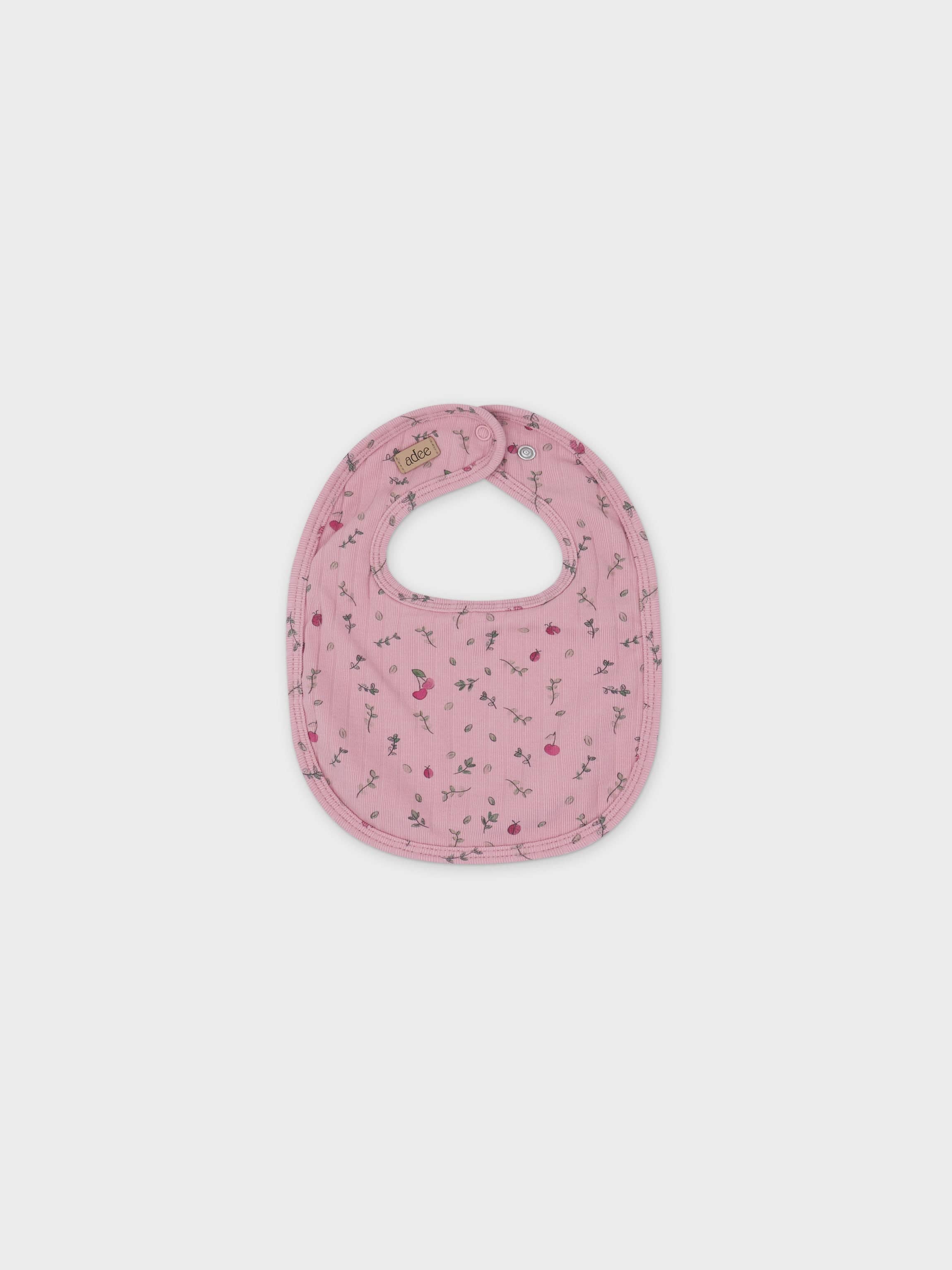 Mini berry Stretchy, Beanie and Bib-Pink