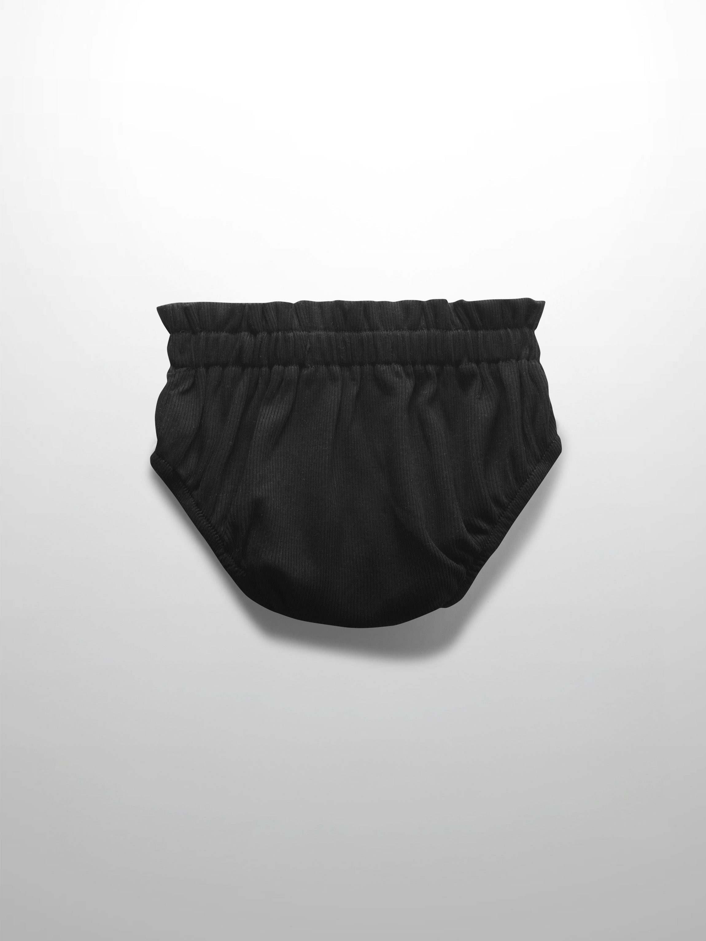 Paper Bag Waist Bloomers-Black