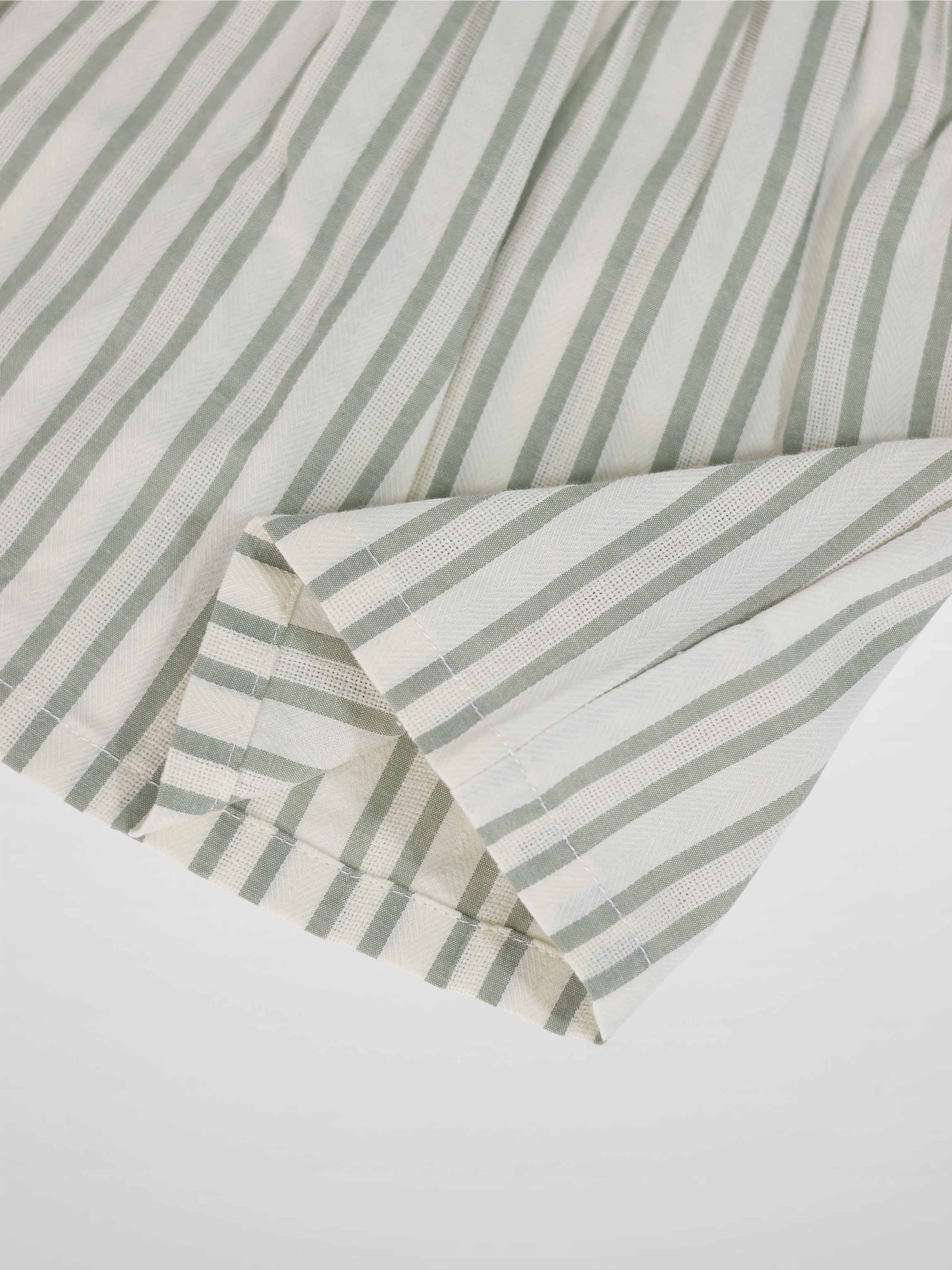Green Striped Shirt & Bloomers Set