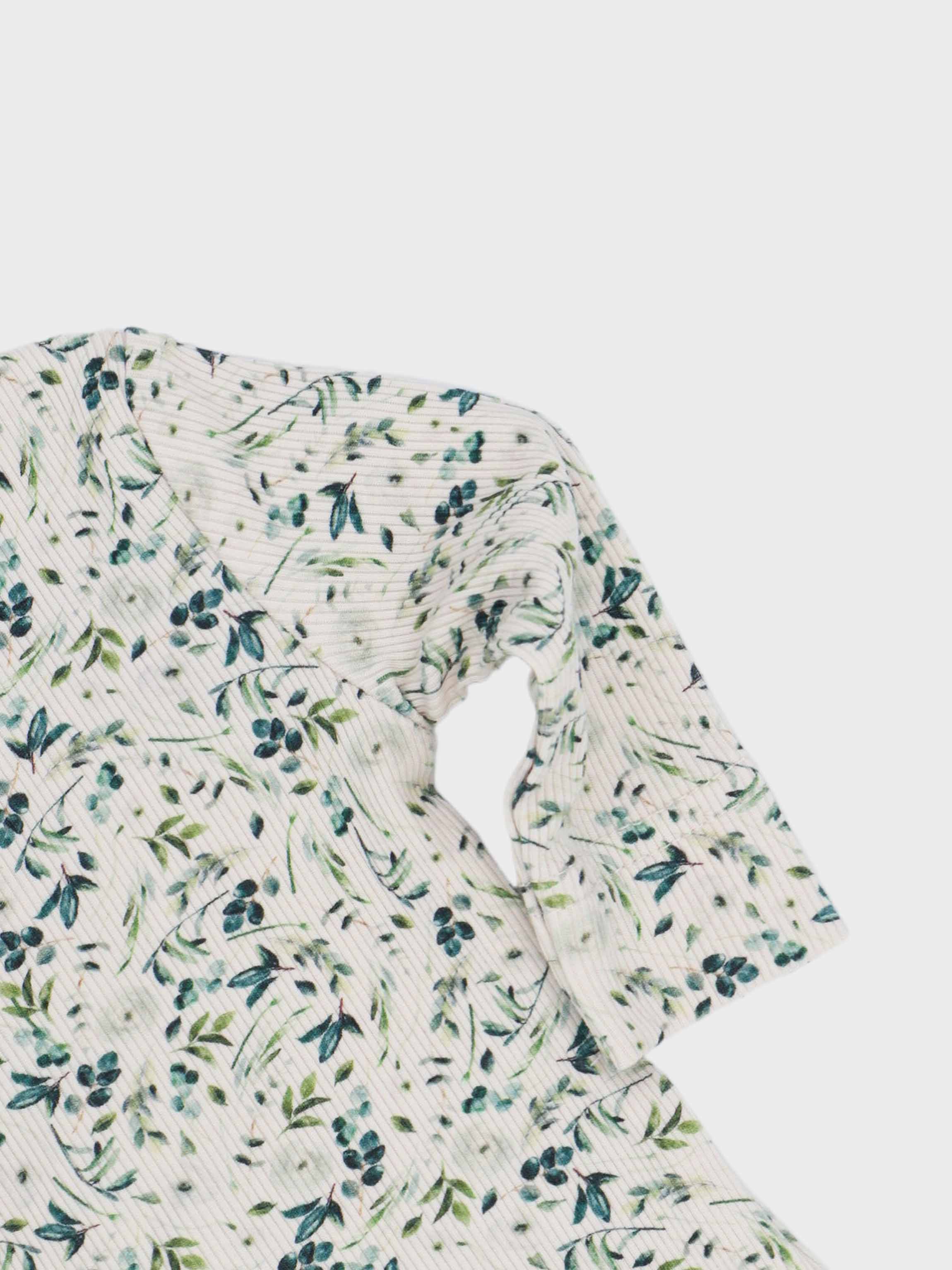 Teal Leaves- Stretchy & Beanie