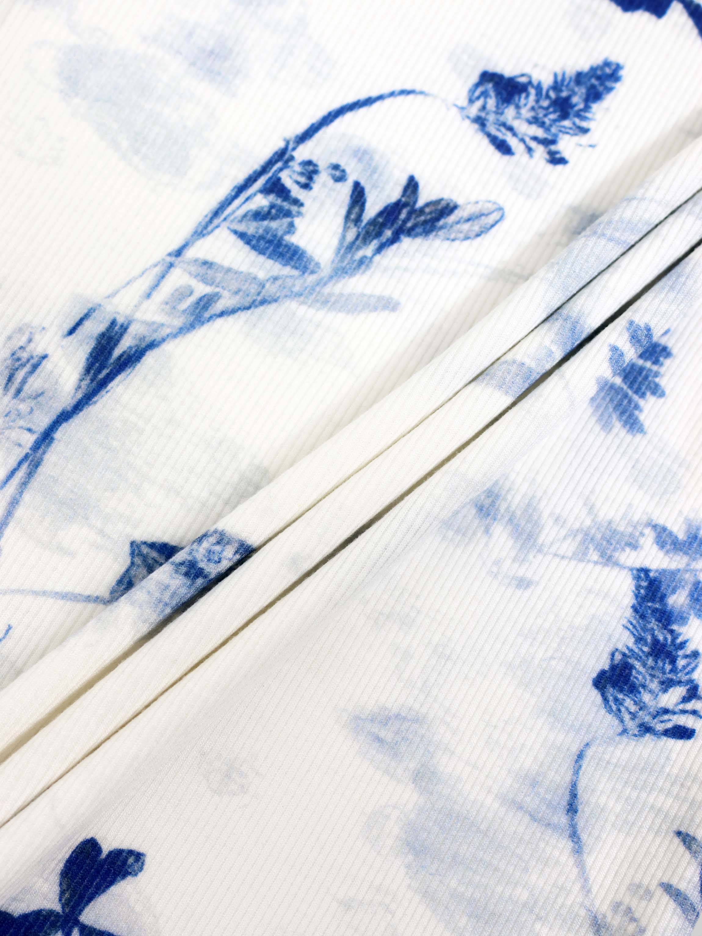 Blue Flower T-Shirt - Short Sleeve