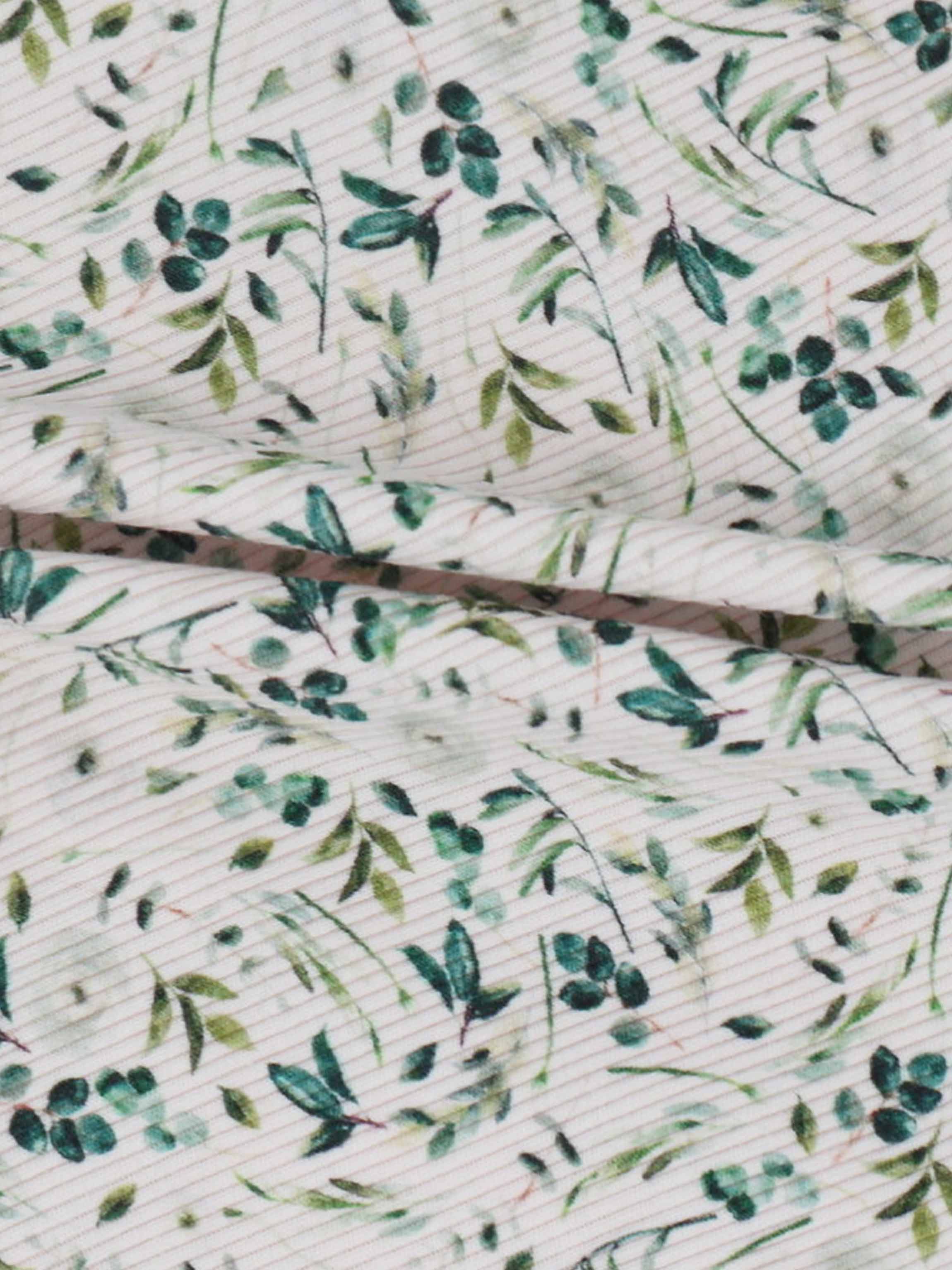 Teal Leaves- Stretchy & Beanie