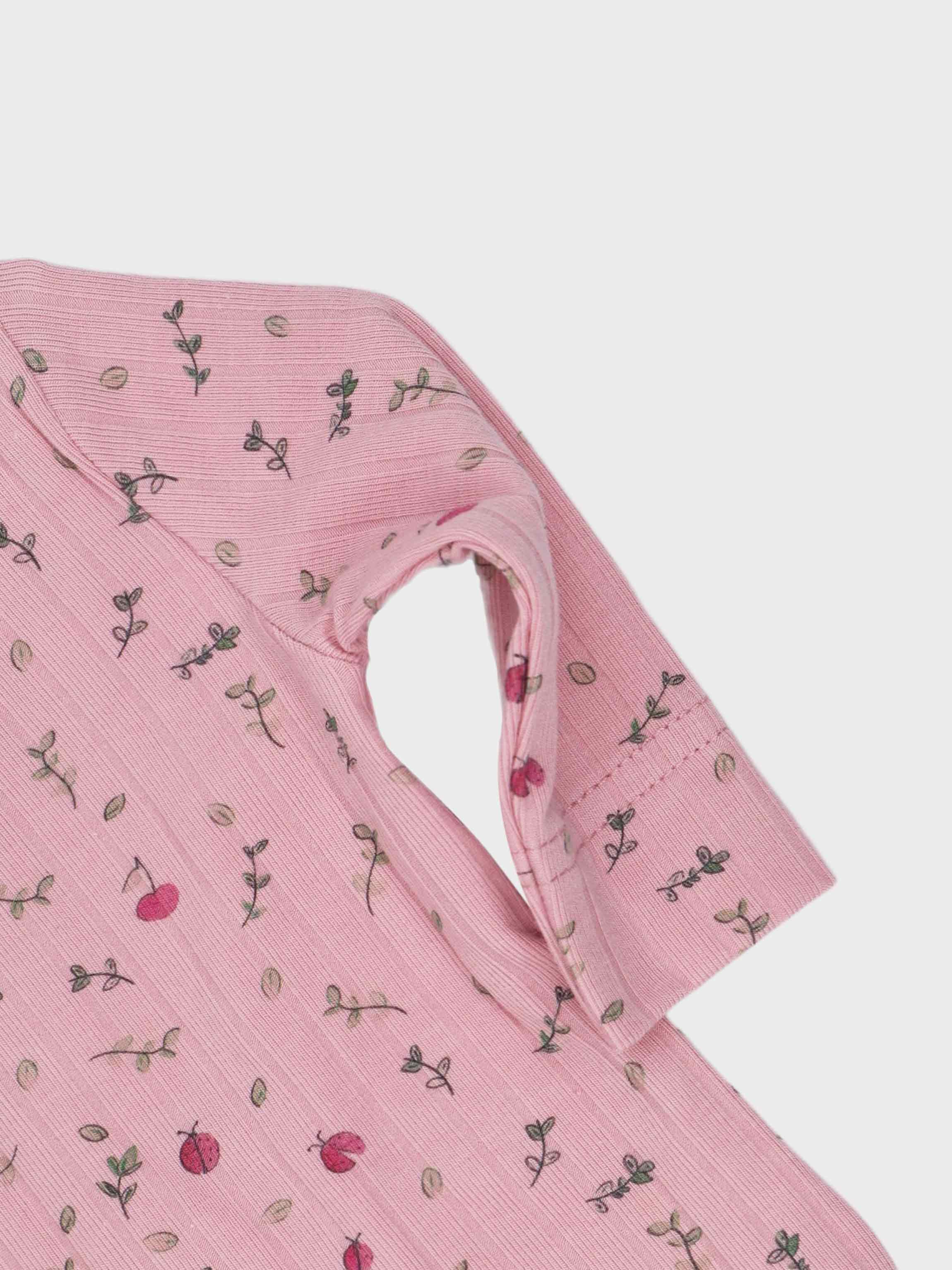 Mini berry Stretchy, Beanie and Bib-Pink