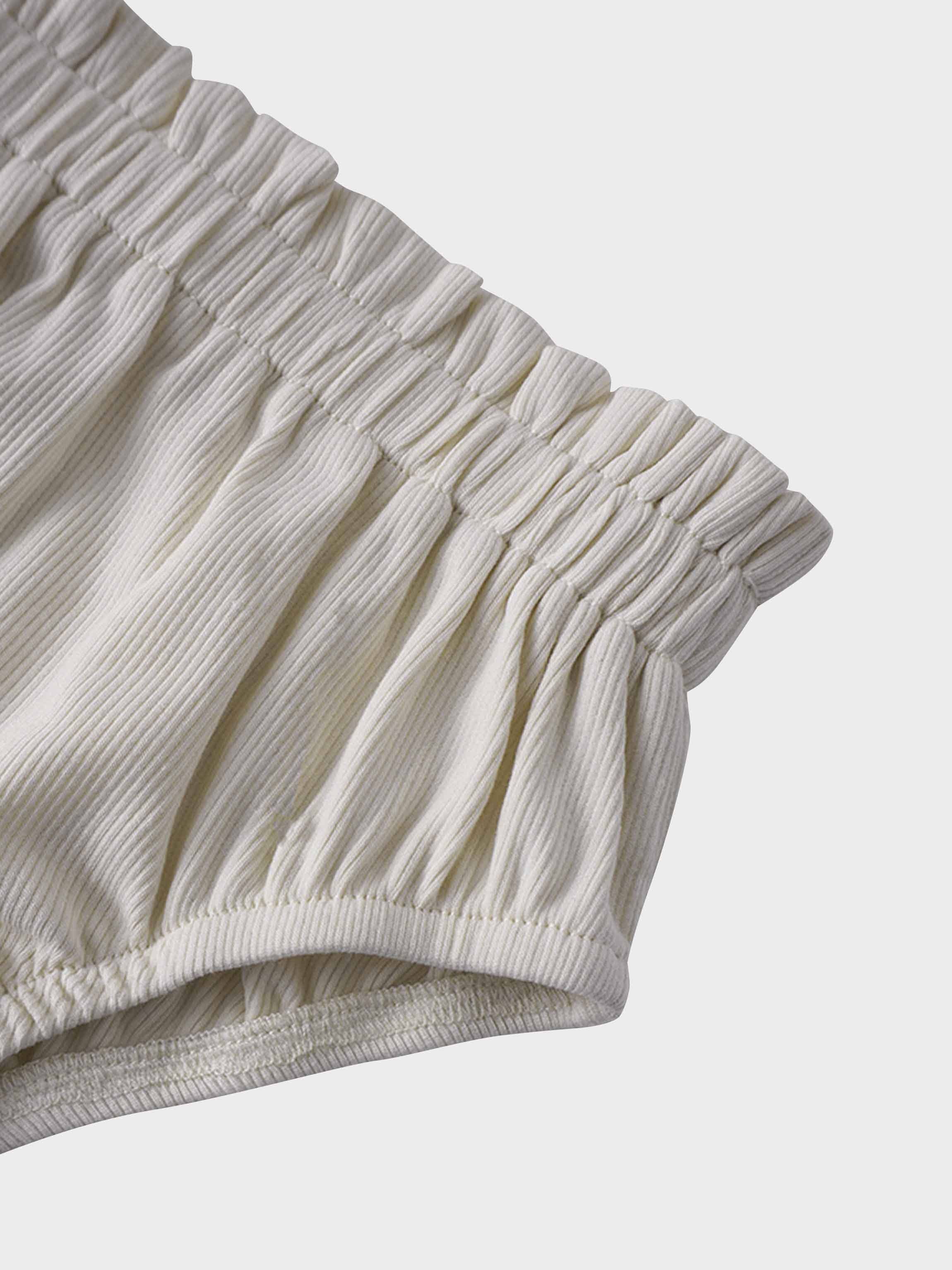 Paper Bag Waist Bloomers-Light Tan