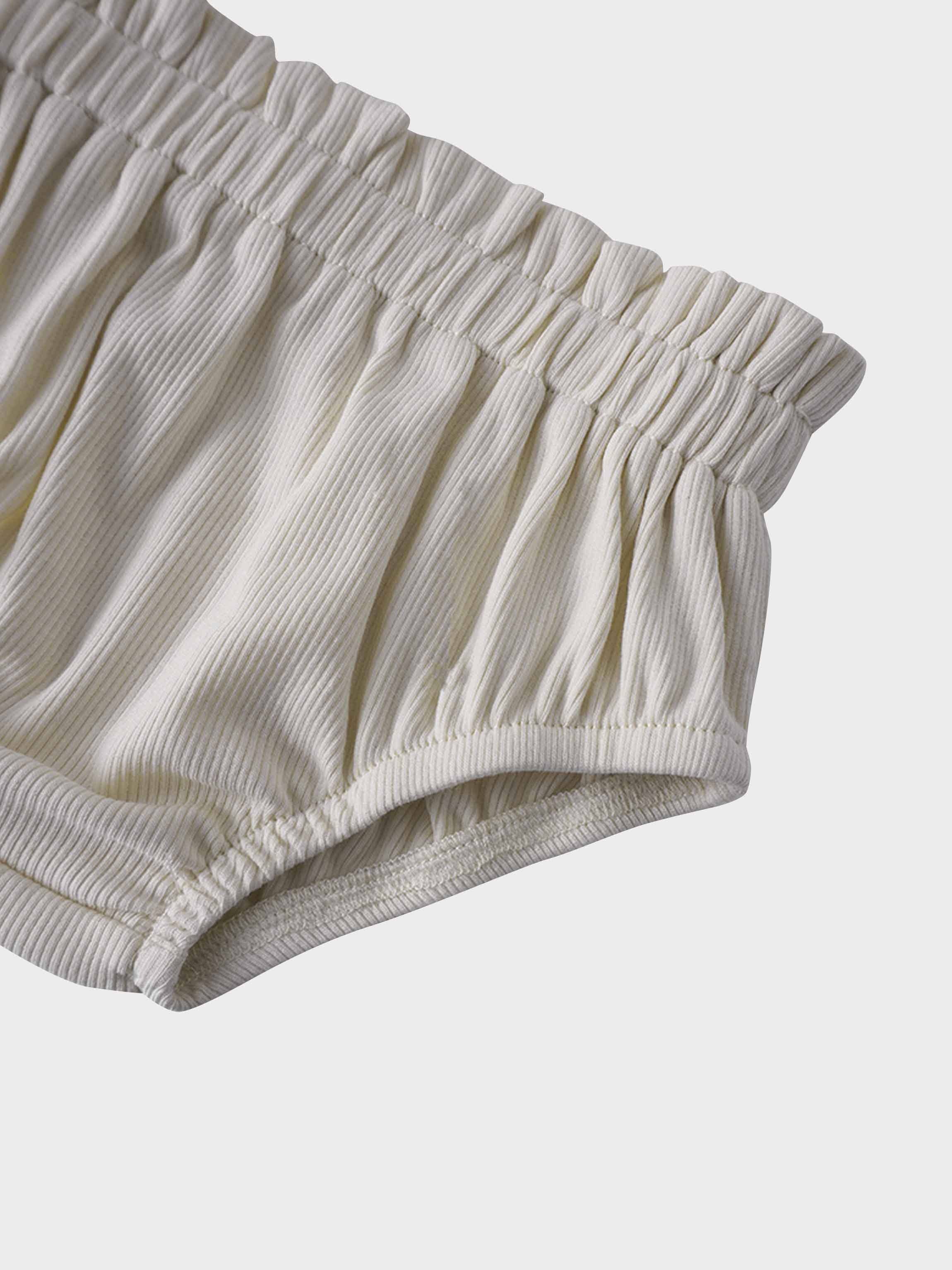 Paper Bag Waist Bloomers-Light Tan