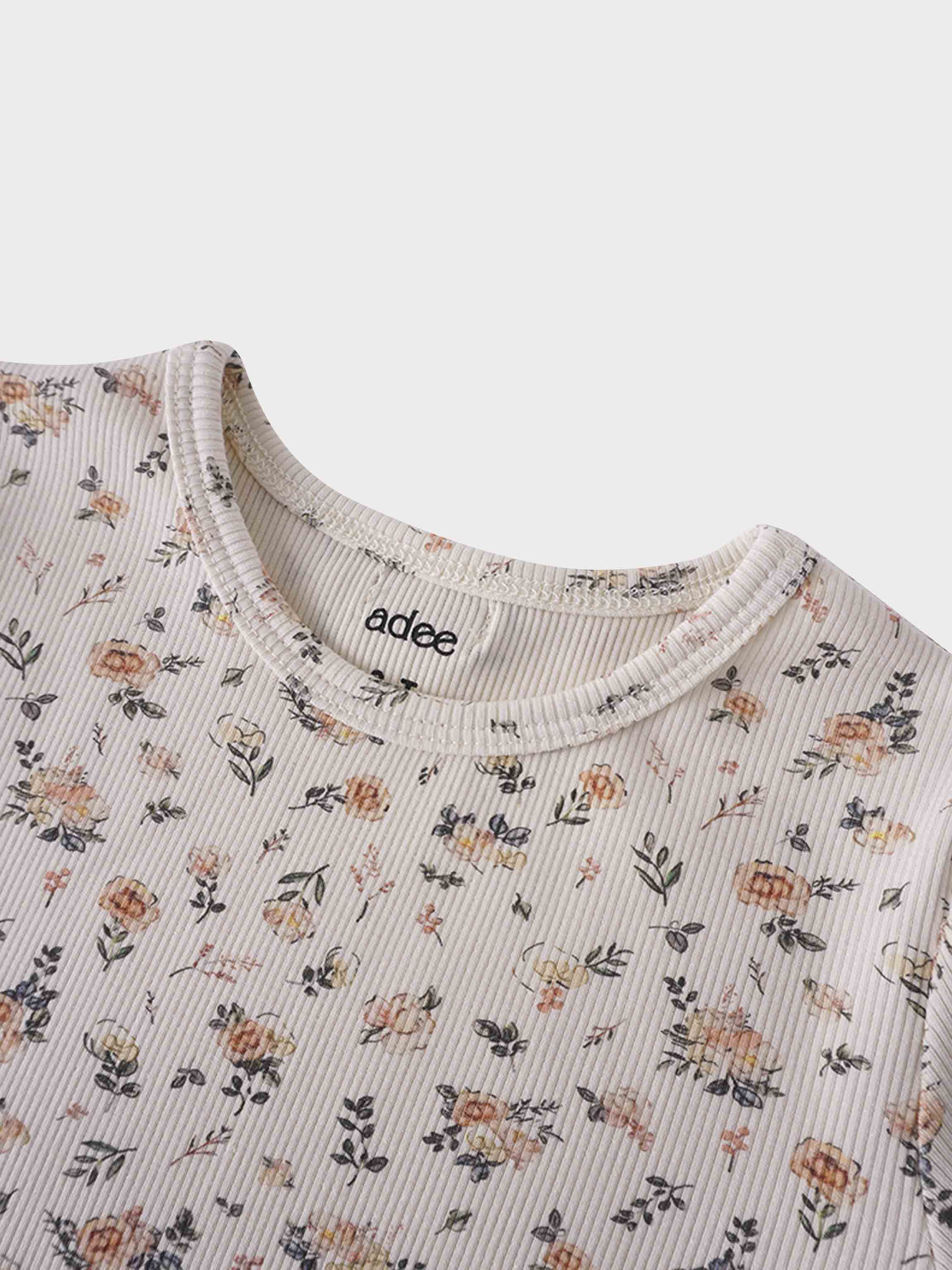 Petit Floral Dress- Short Bubble Sleeve