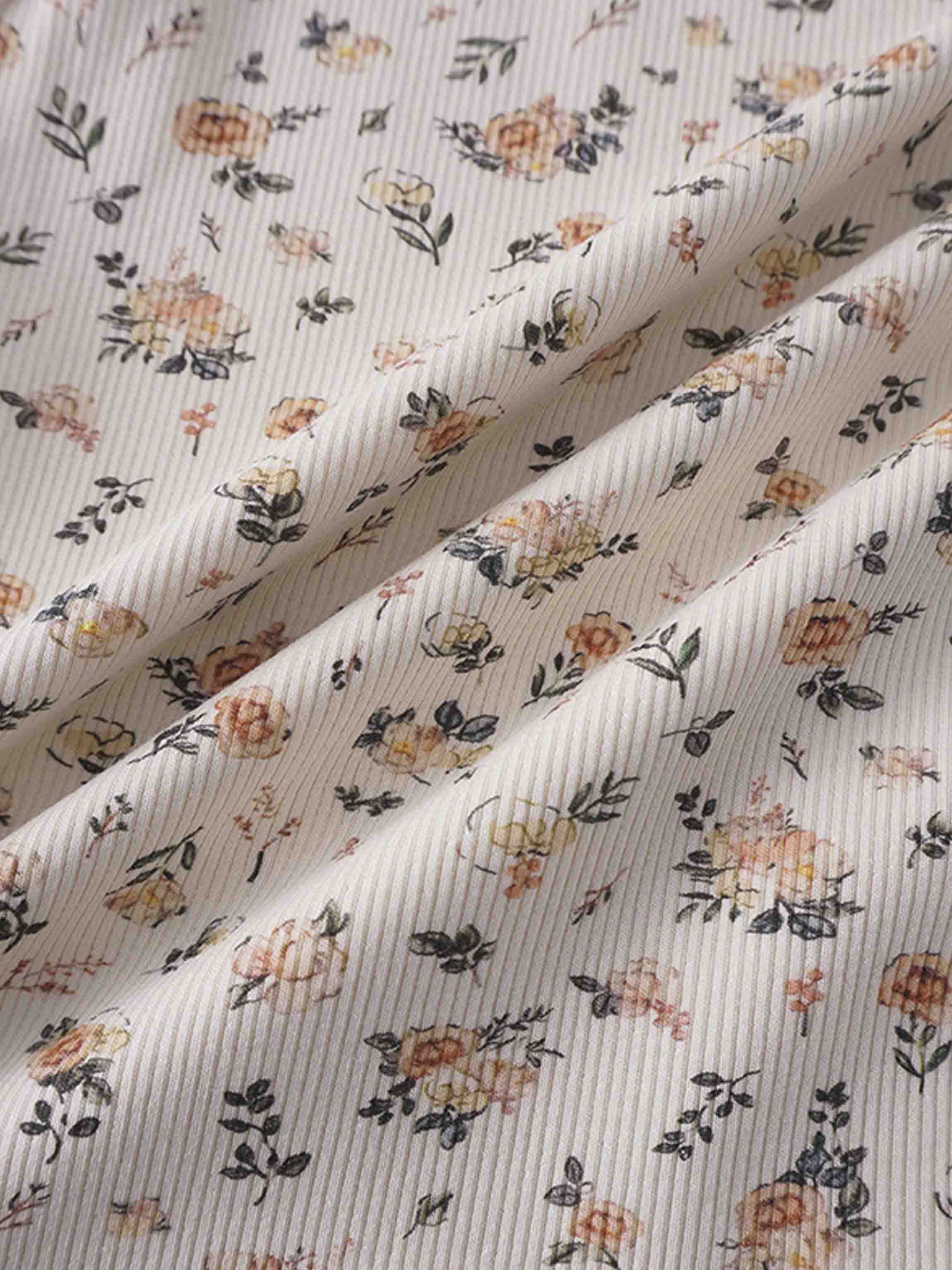 Petit Floral Dress- Short Bubble Sleeve