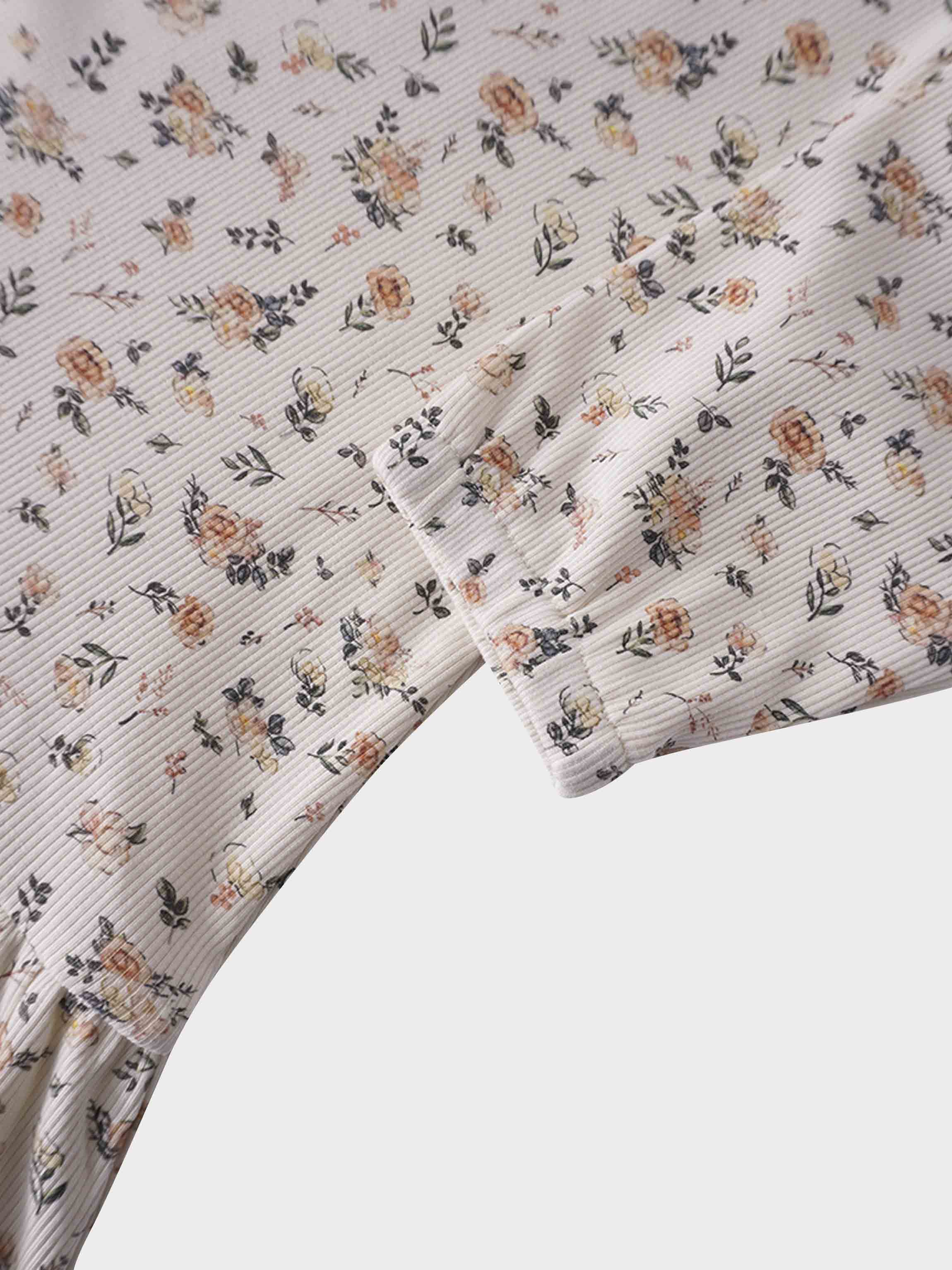 Petit Floral Dress- 3/4 Bubble Sleeve