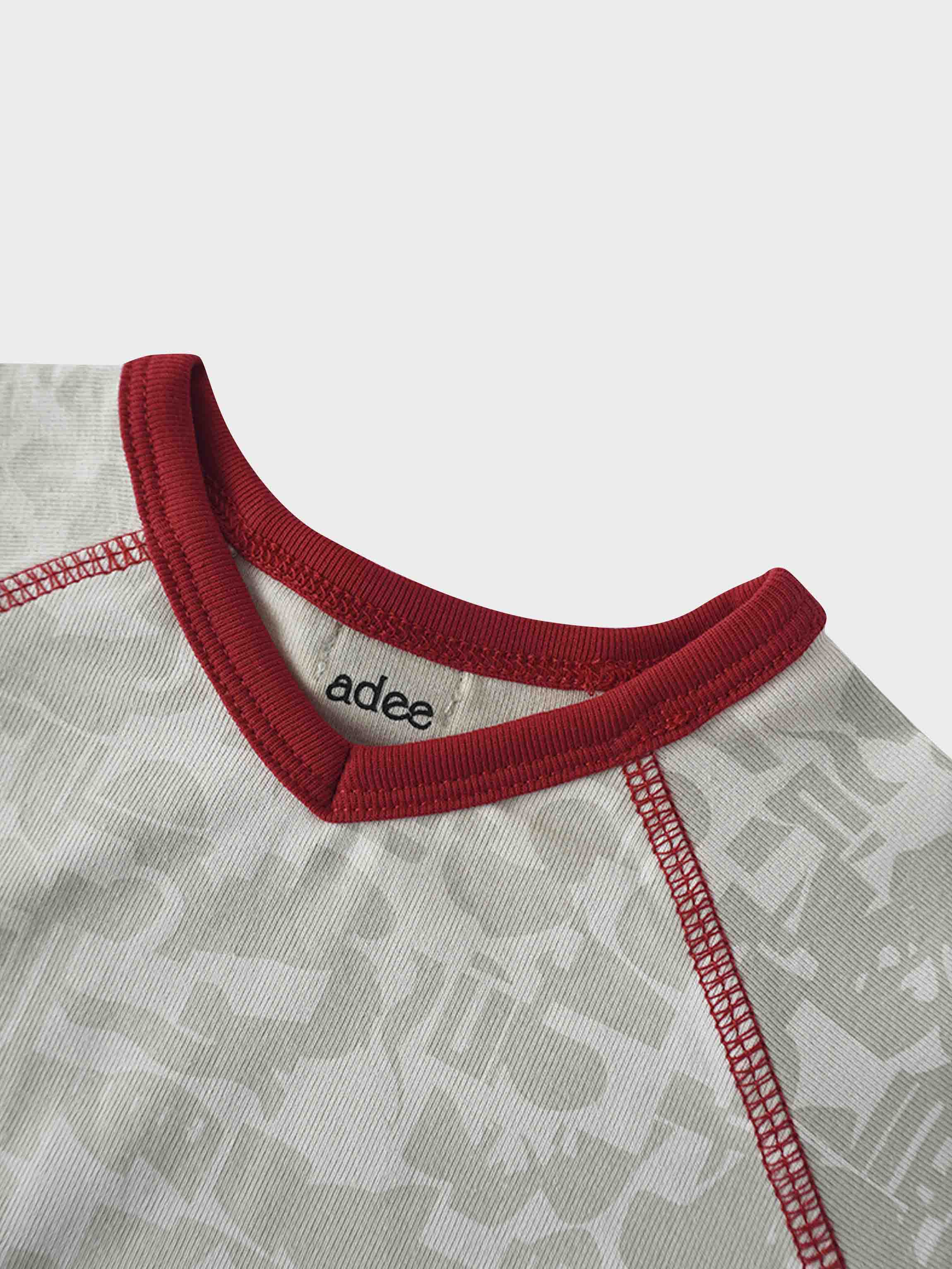 Abstract Pajamas-Red