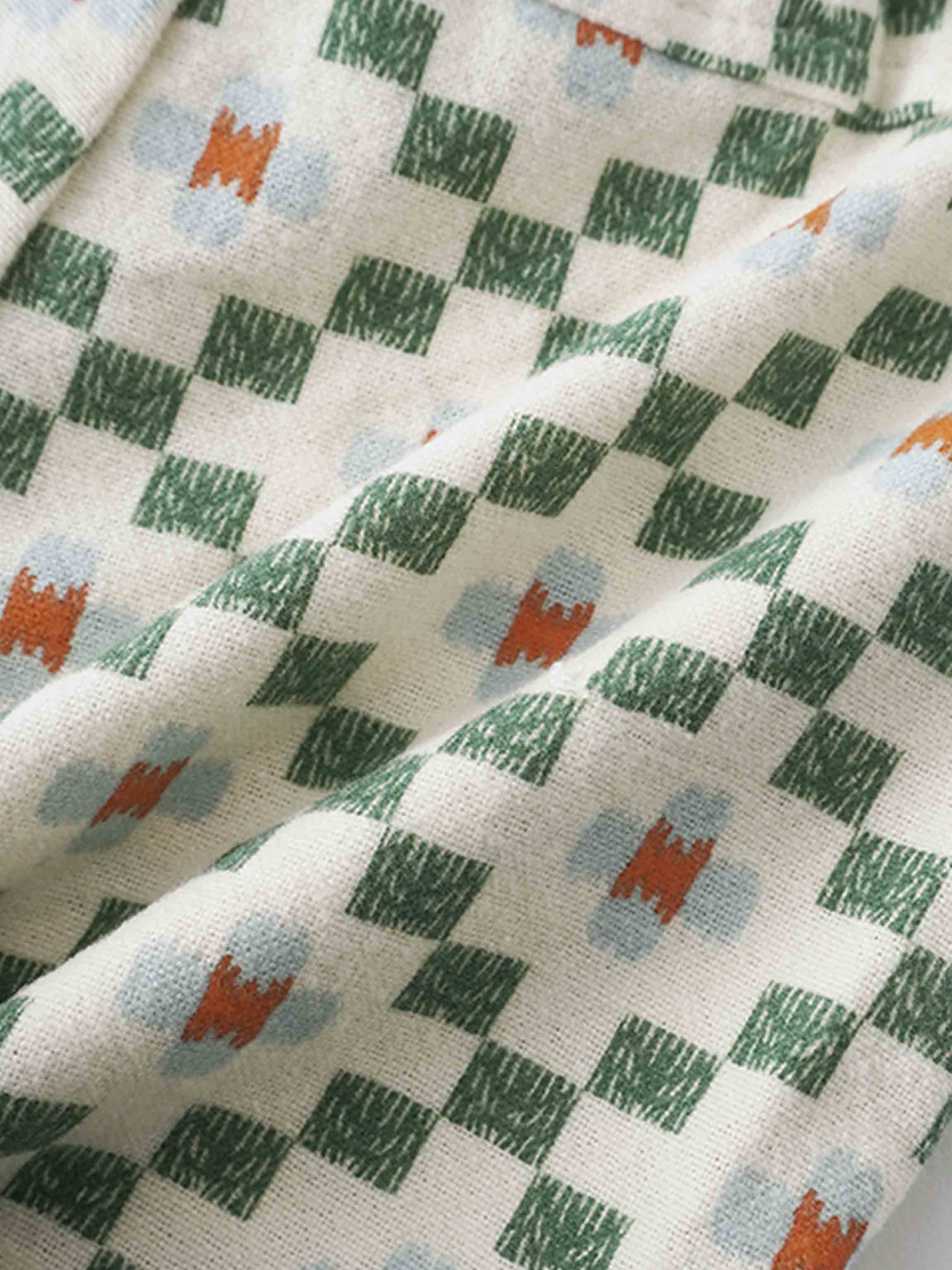 Green Diamond Shorts with Shirt