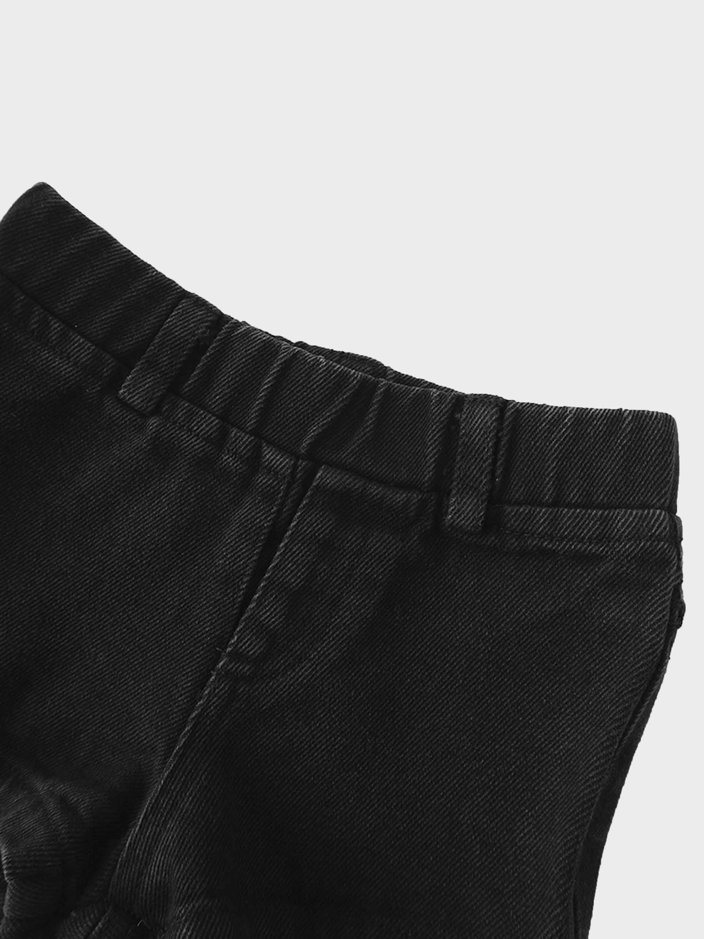Denim Shorts- Black Denim