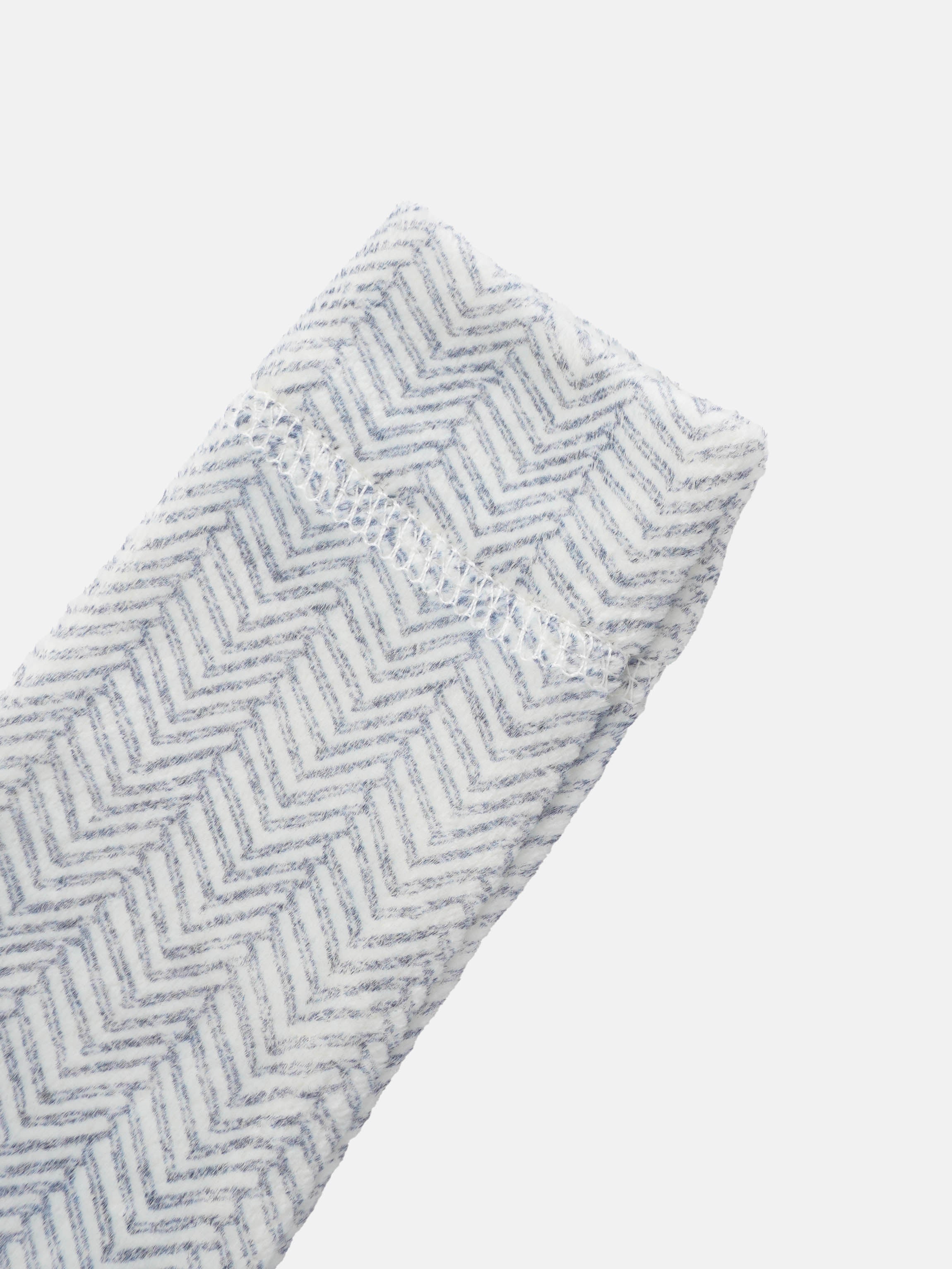 Heritage Herringbone Stretchy blue fabric for boys