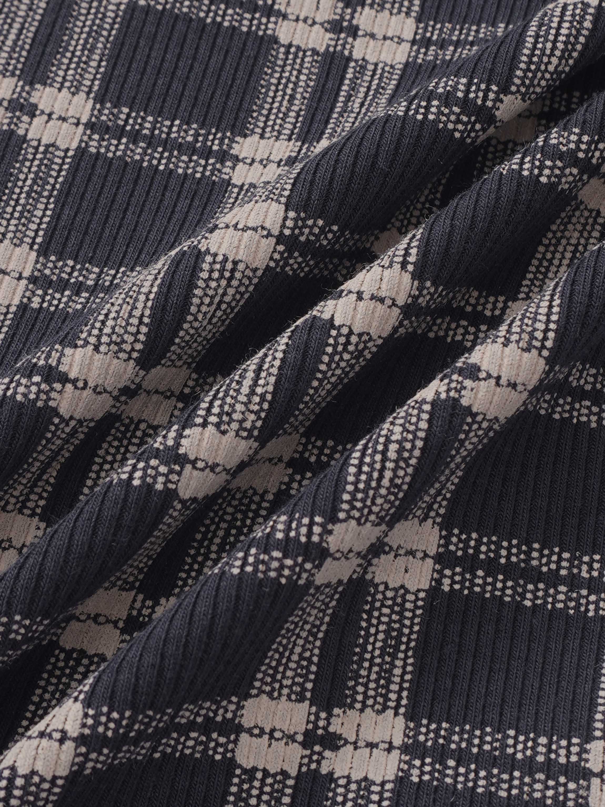 Plaid Pajamas for Boys - blue by Adee; close-up fabric pattern
