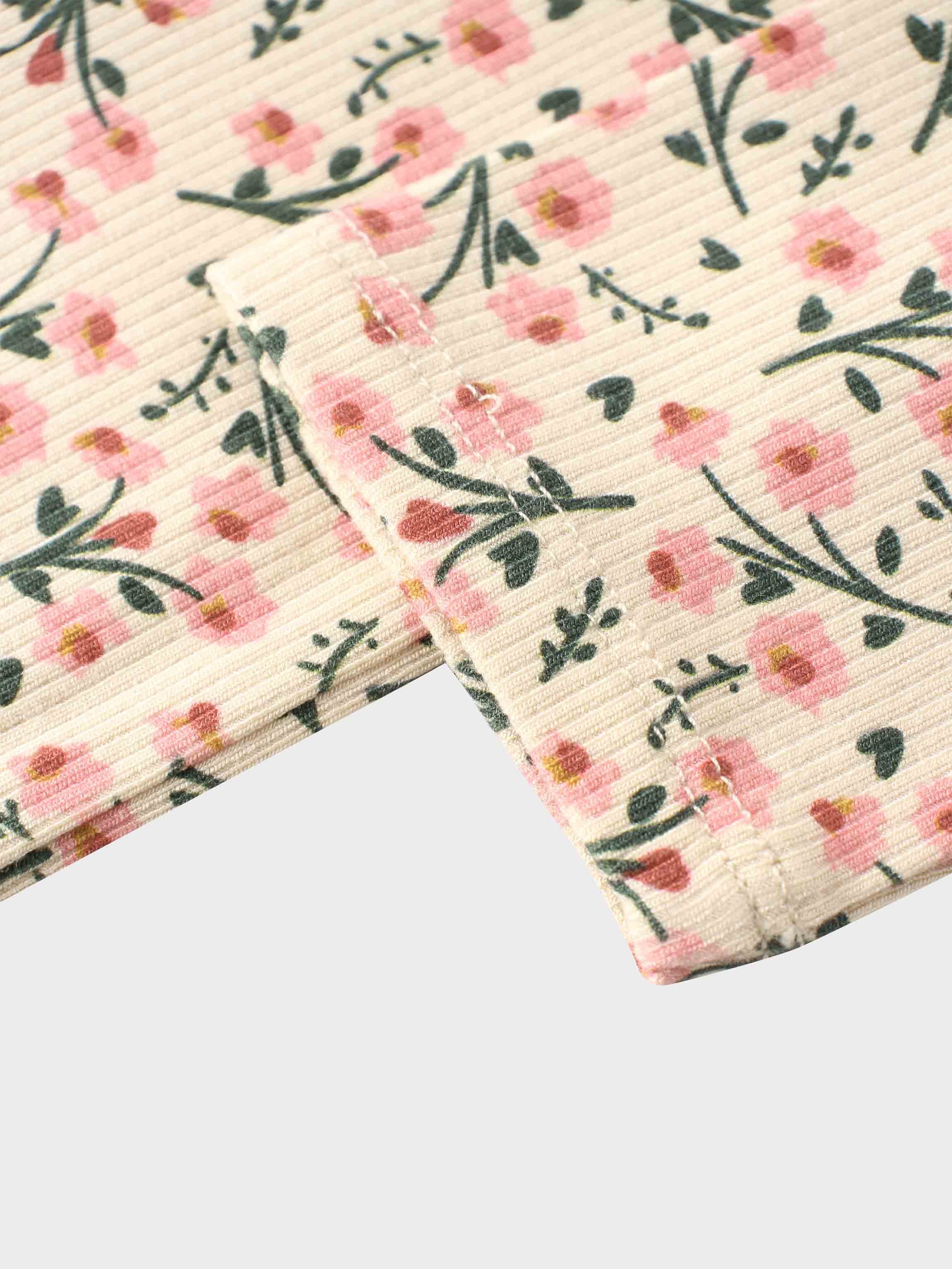 Floral Robe-3/4 Sleeve T-Shirt