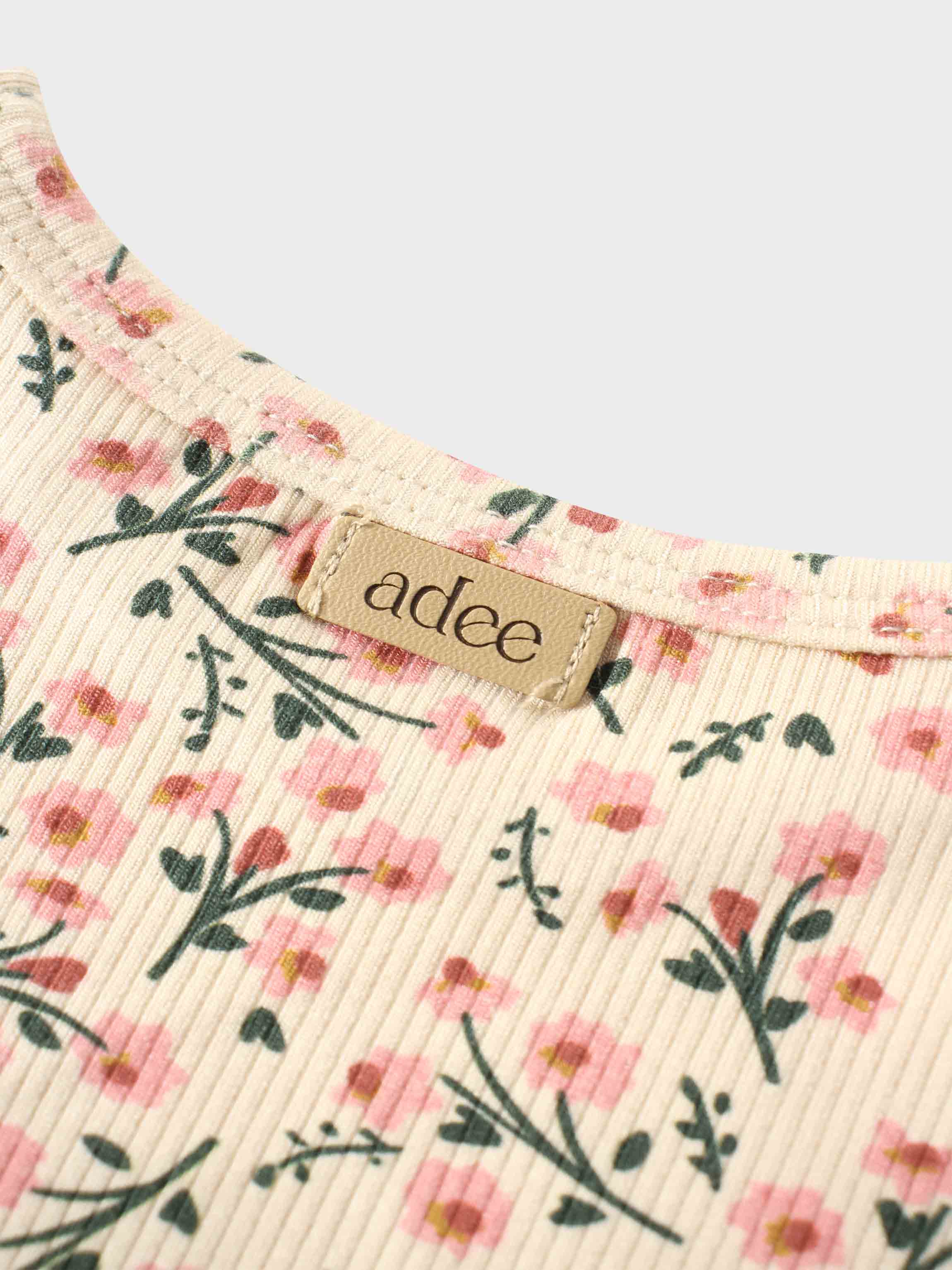 Floral Robe-3/4 Sleeve T-Shirt