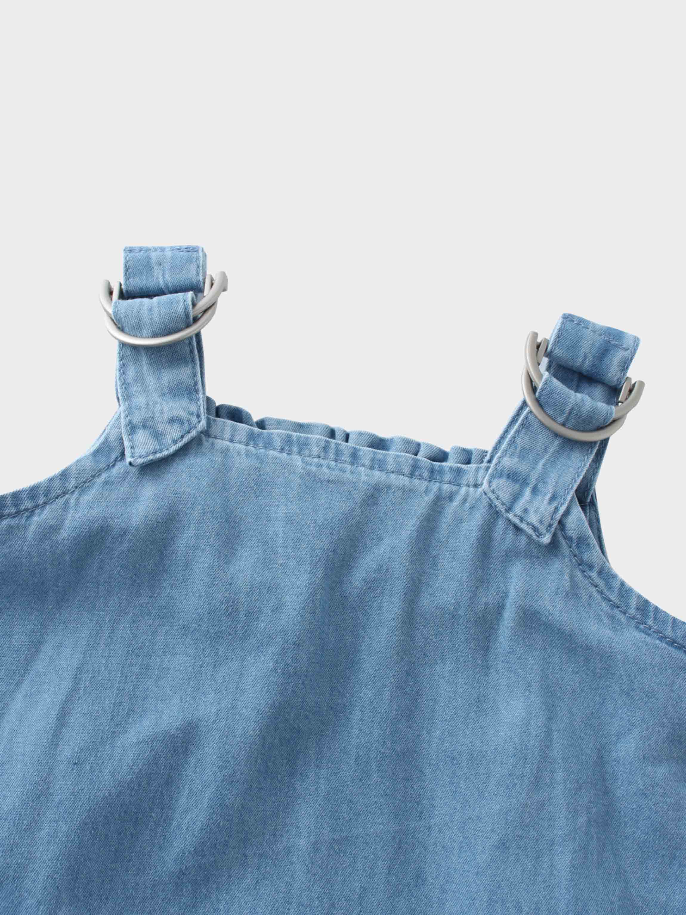 metal Buckle romper for baby boy
