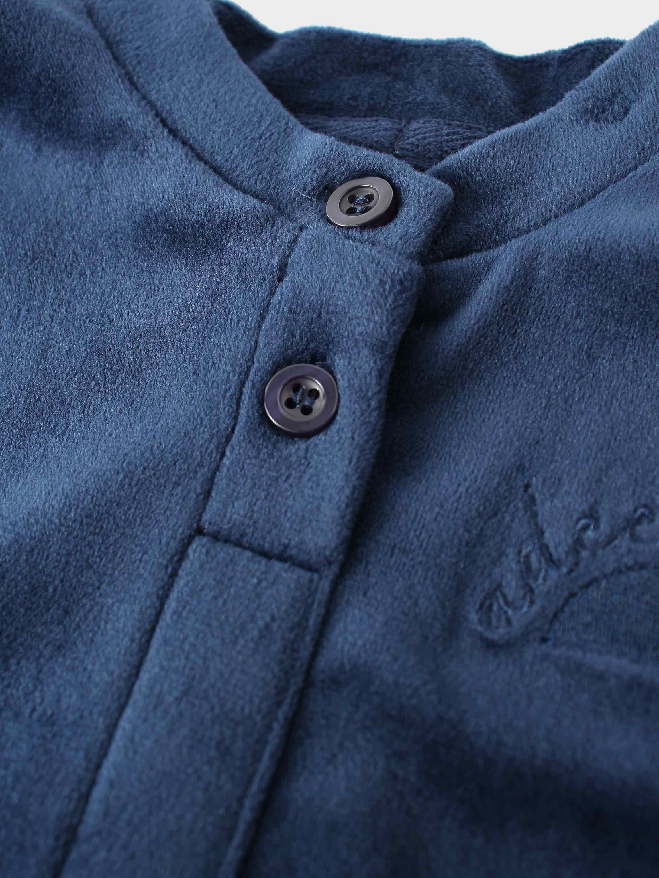 Velour Bomber Set - Navy