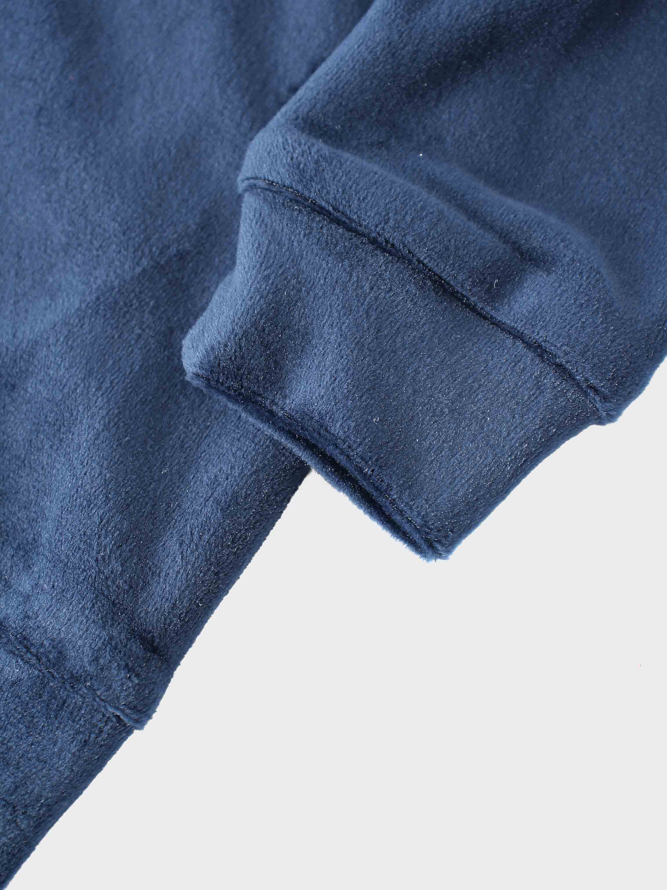 Velour Bomber Set - Navy