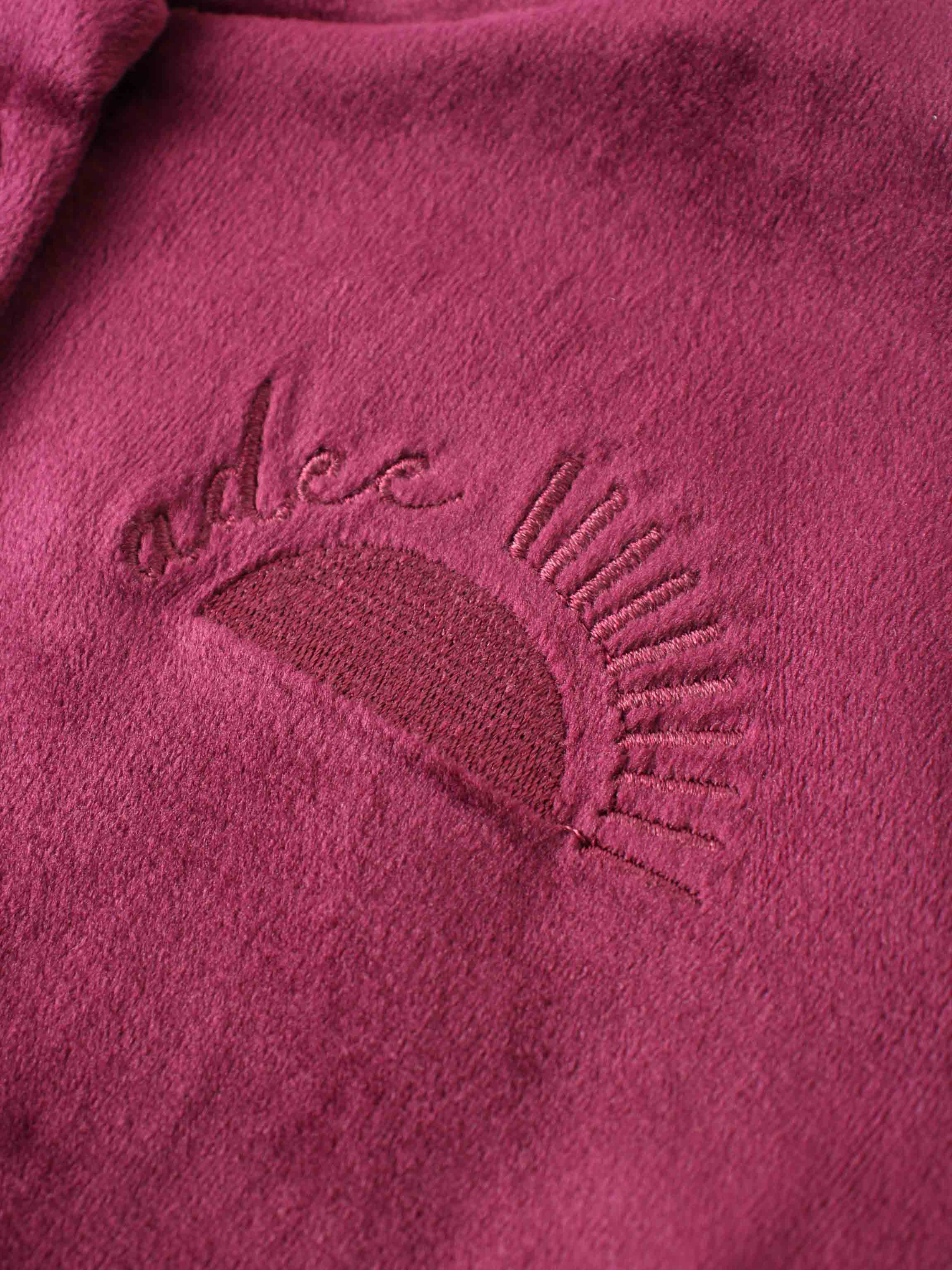 Velour Bomber Set - Burgundy