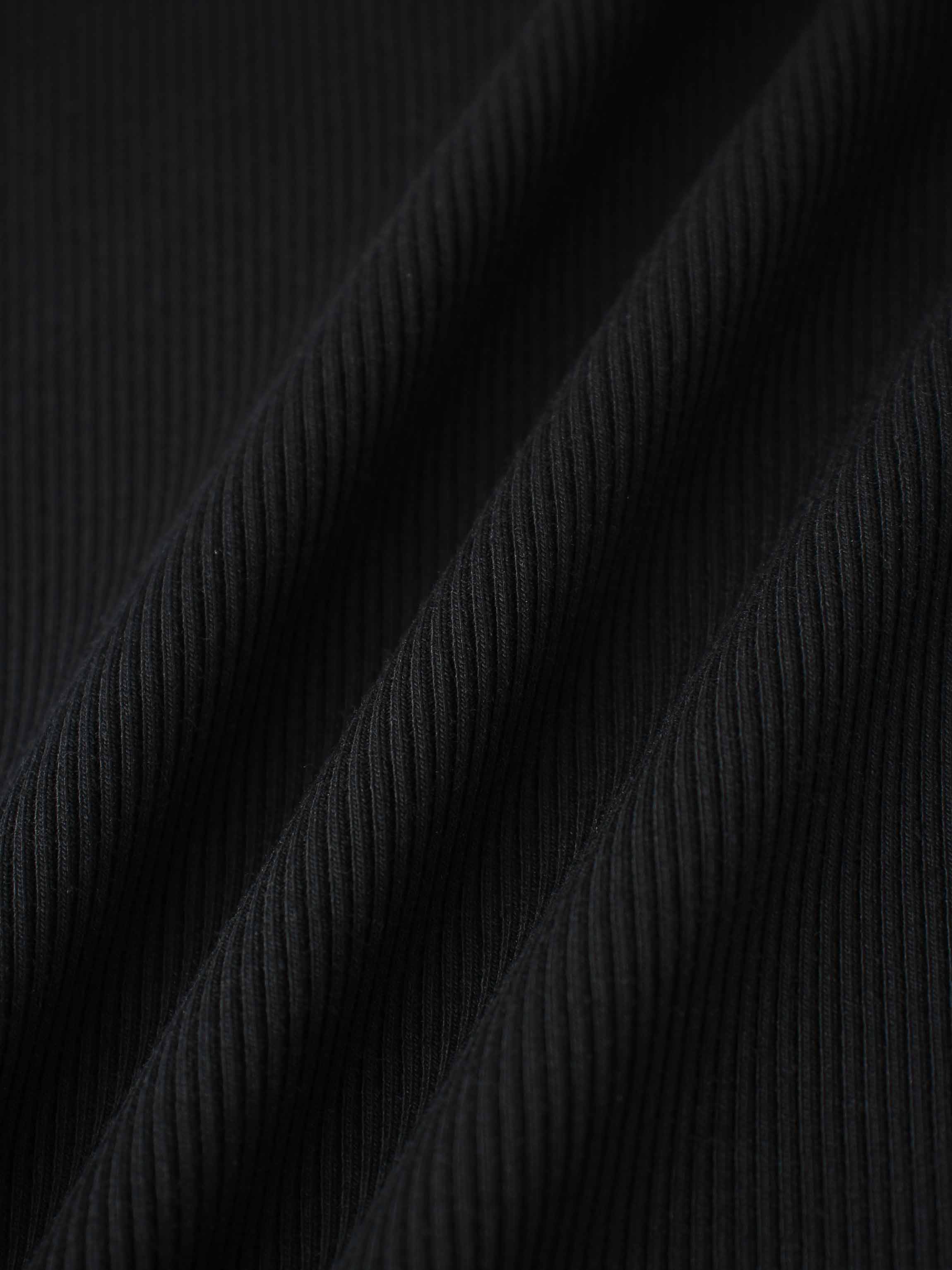 Ruffle Puff Sleeve Mock Neck Shirt - Black