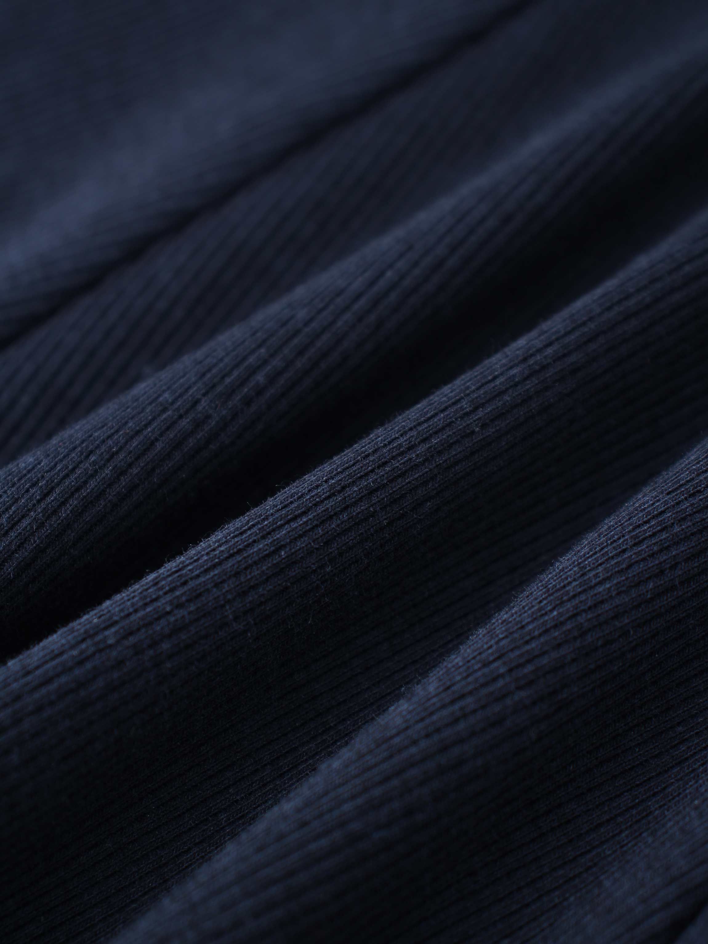 Ribbed Circle Skirt - Navy