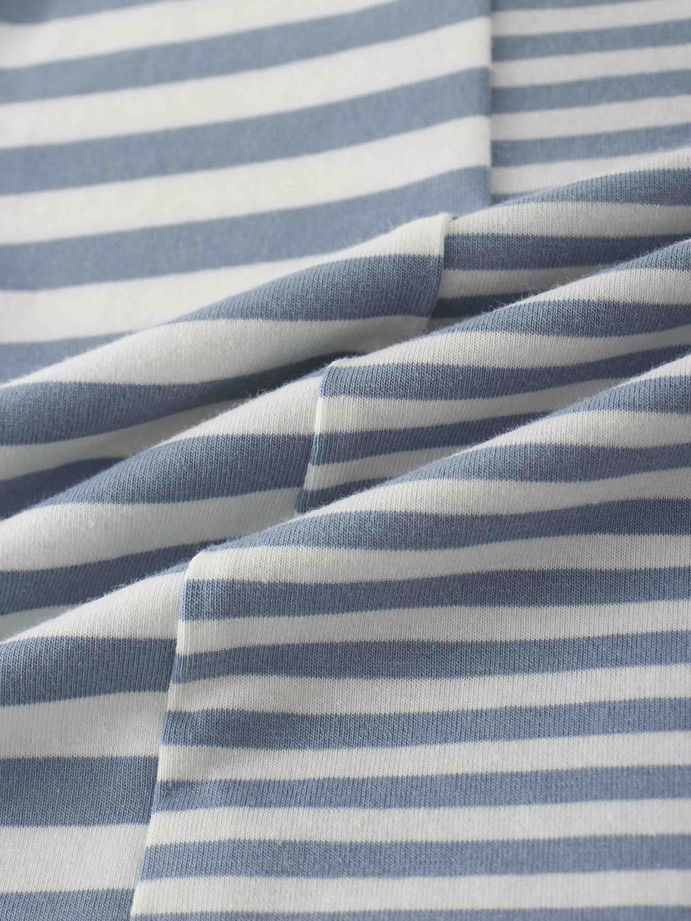 Striped Boxy T-shirt Short Sleeves