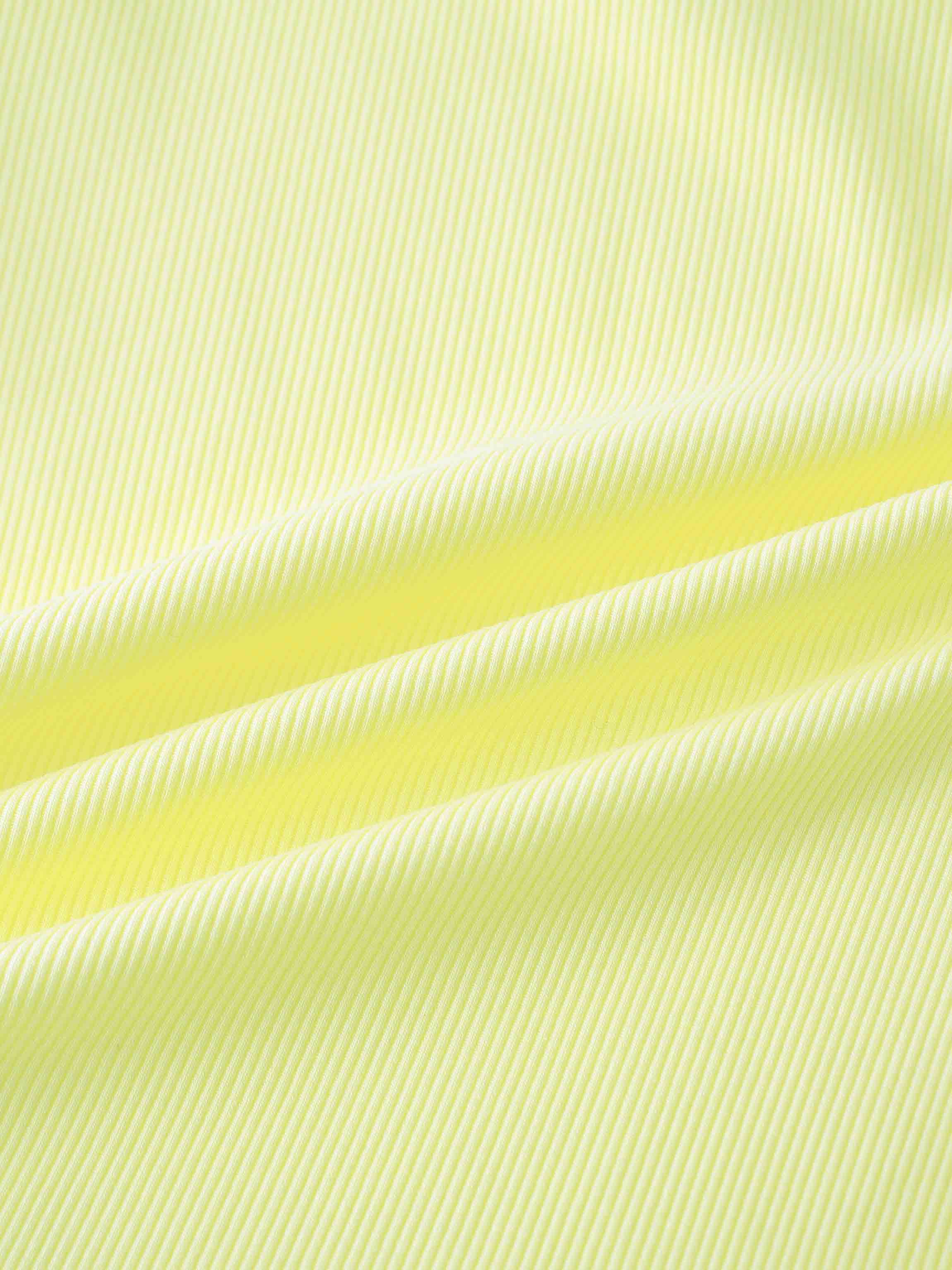 Yellow Ribbed Short Set