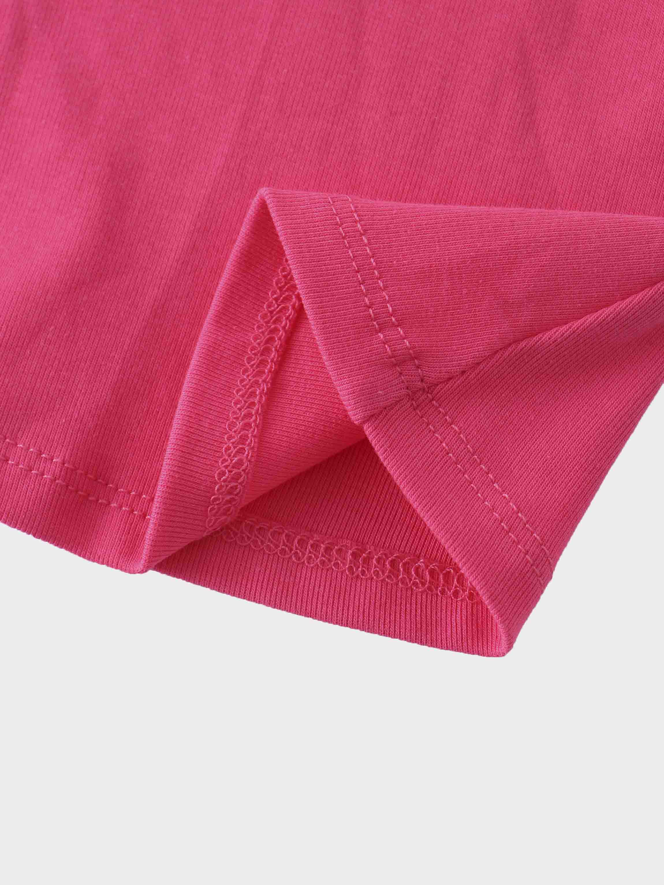 Pink Skirt with 3/4 Sleeve Bubble Shirt